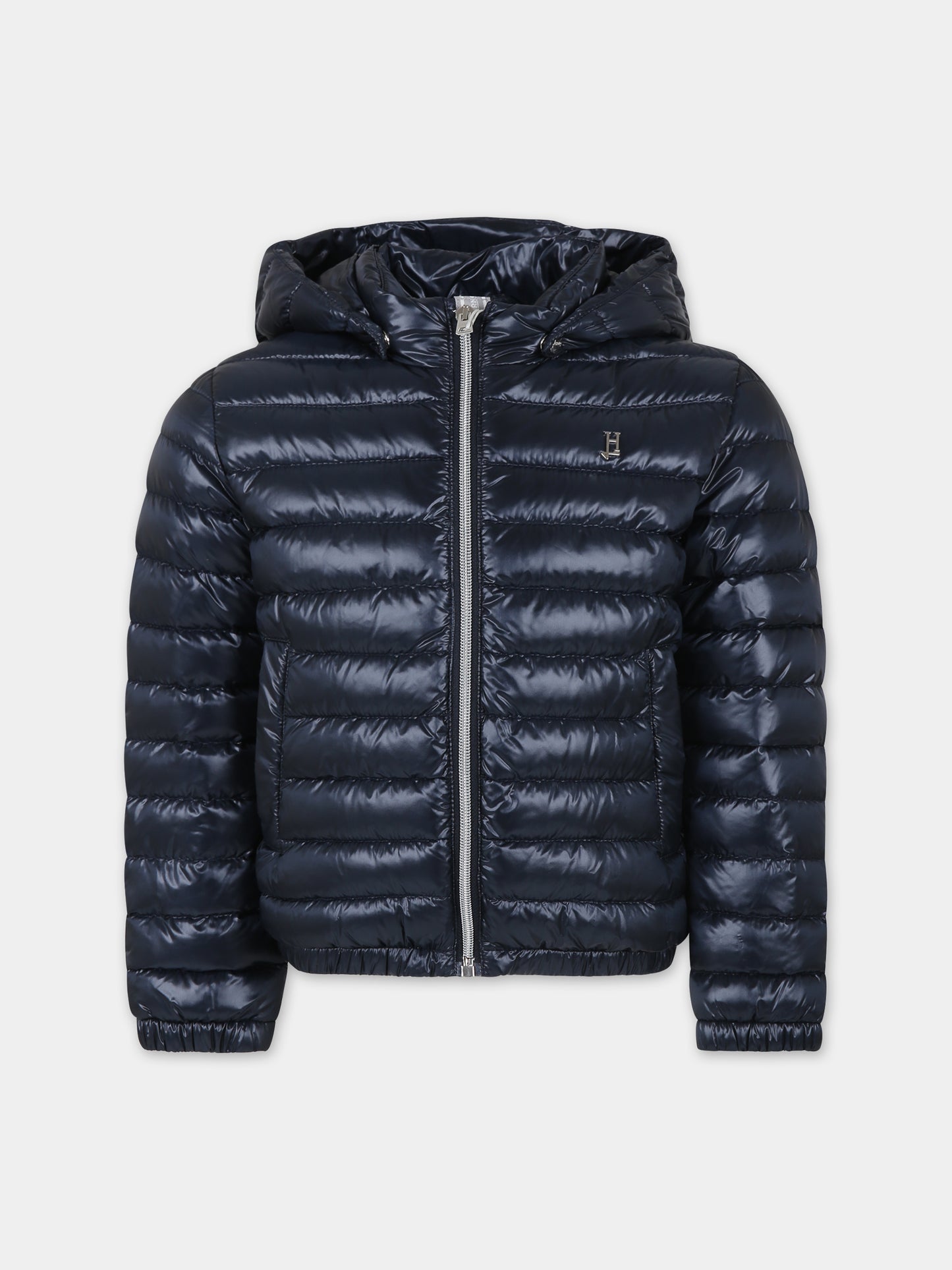 Piumino blu per bambino con logo,Herno Kids,PI000006X 12017 9200