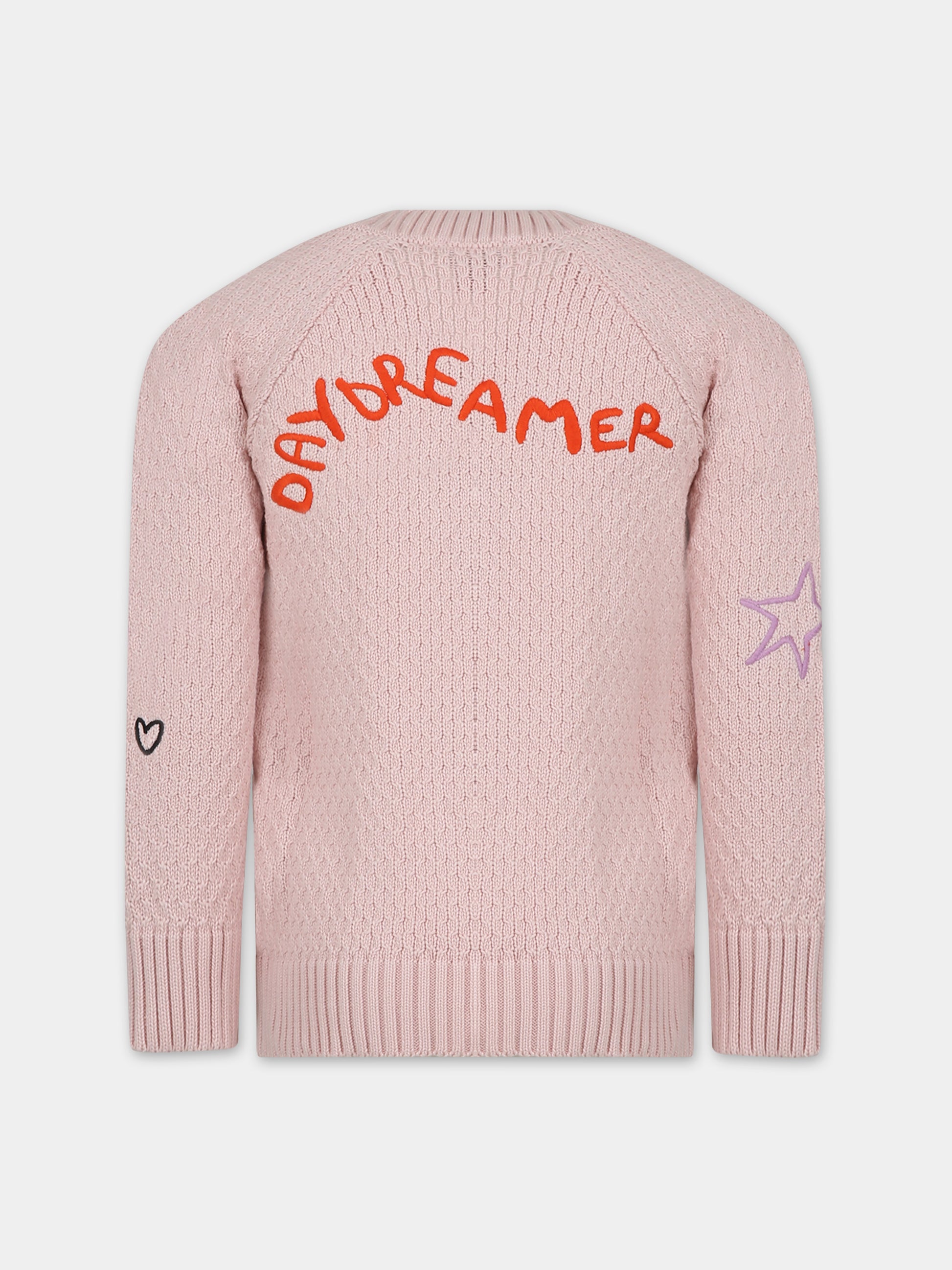 Cardigan rosa per bambina con ricami,Stella Mccartney Kids,TT9A50 Z1528 505