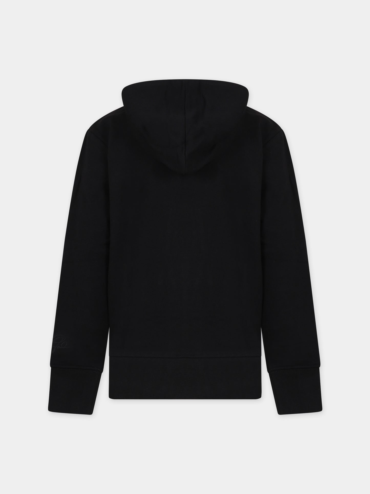 Felpa nera per bambini con ricamo,Jordan,95A904 023