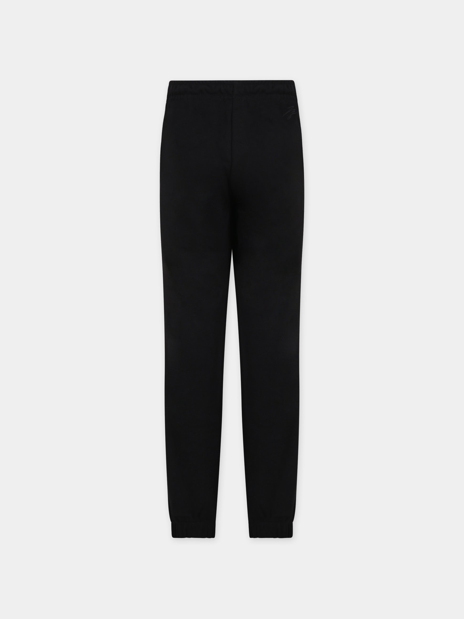 Pantaloni neri per bambini con ricamo,Jordan,95A906 023