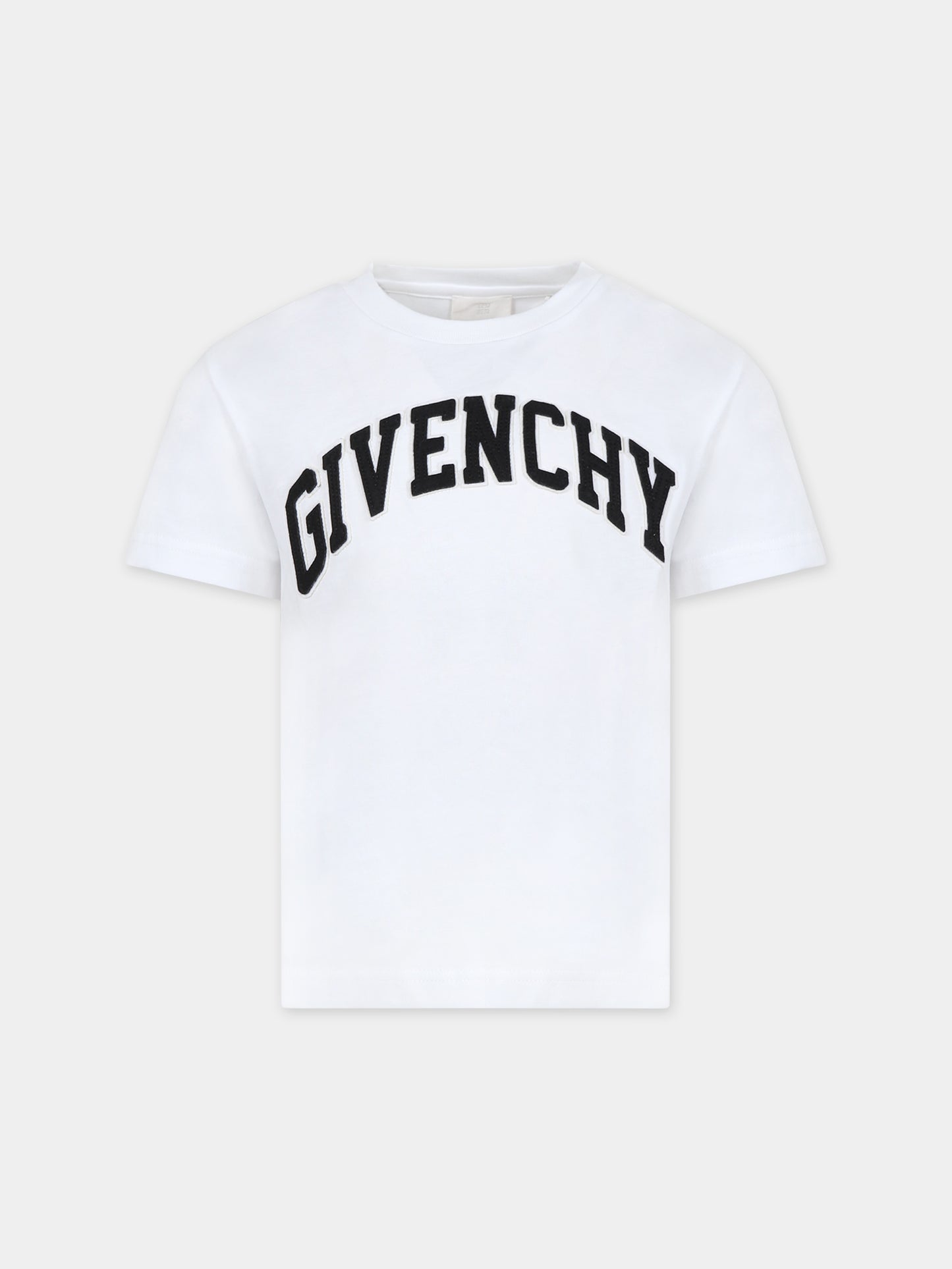 T-shirt bianca per bambini con logo,Givenchy Kids,H25460 10P