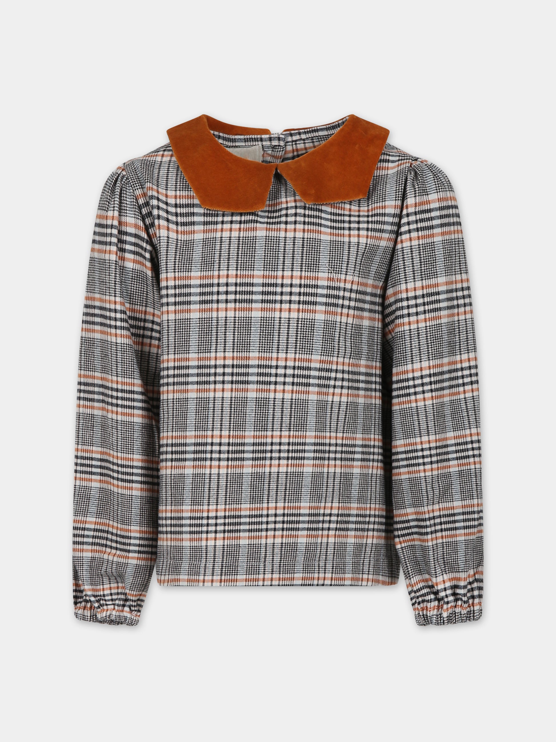 Camicia beige per bambina con stampa,Farway Milano,FCM01STB