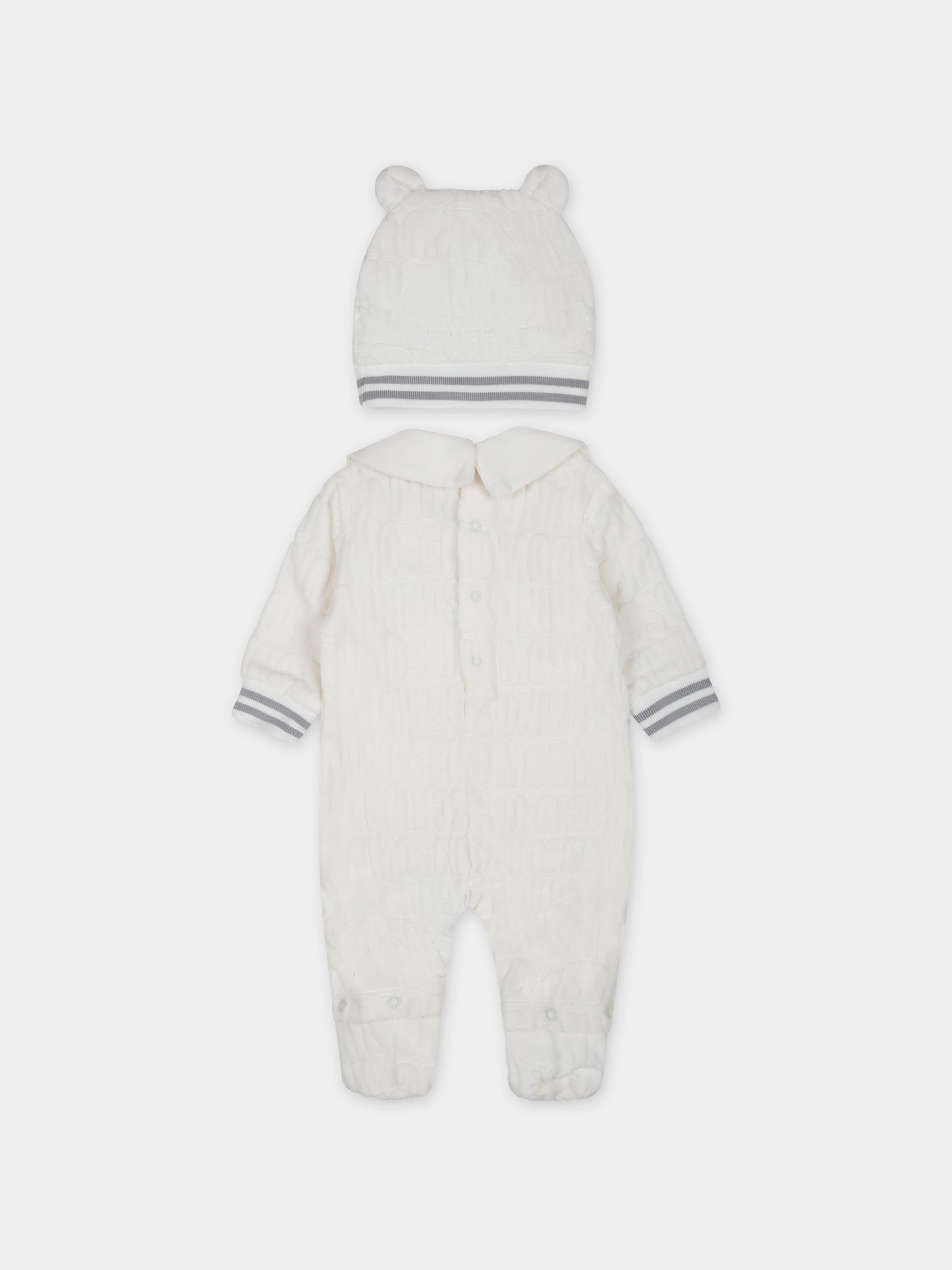 Set bianco per neonati con Teddy Bear,Moschino Kids,MUY05H LGB10 10063
