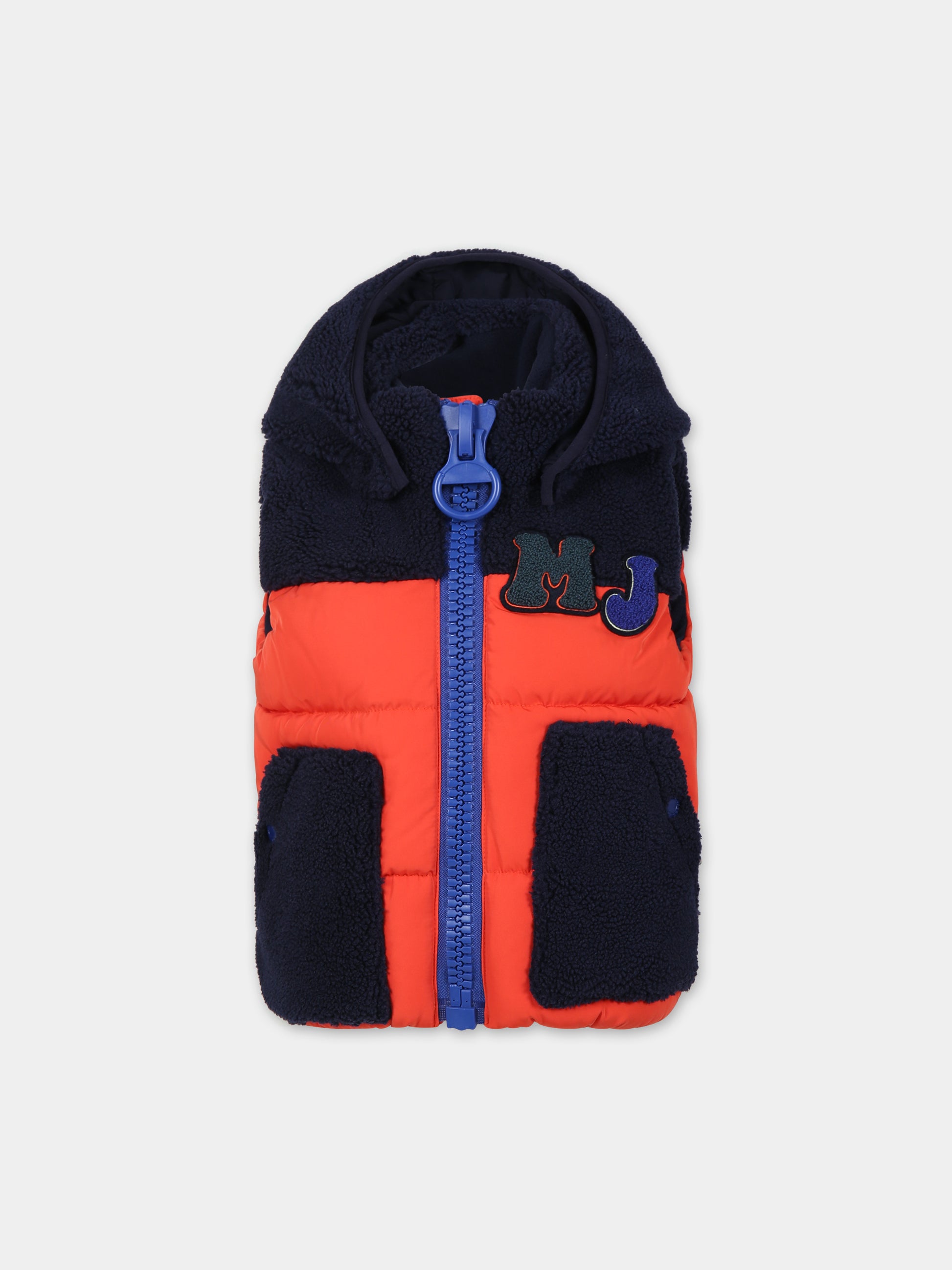 Gilet arancione per bambino con logo,Little Marc Jacobs,W26122 407