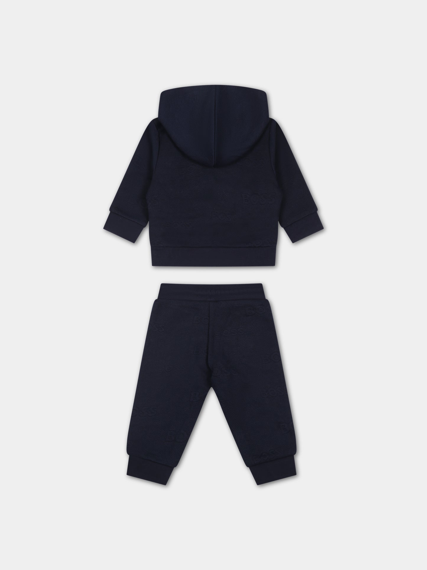 Completo blu per neonato con logo,Hugo Boss,J08068 849