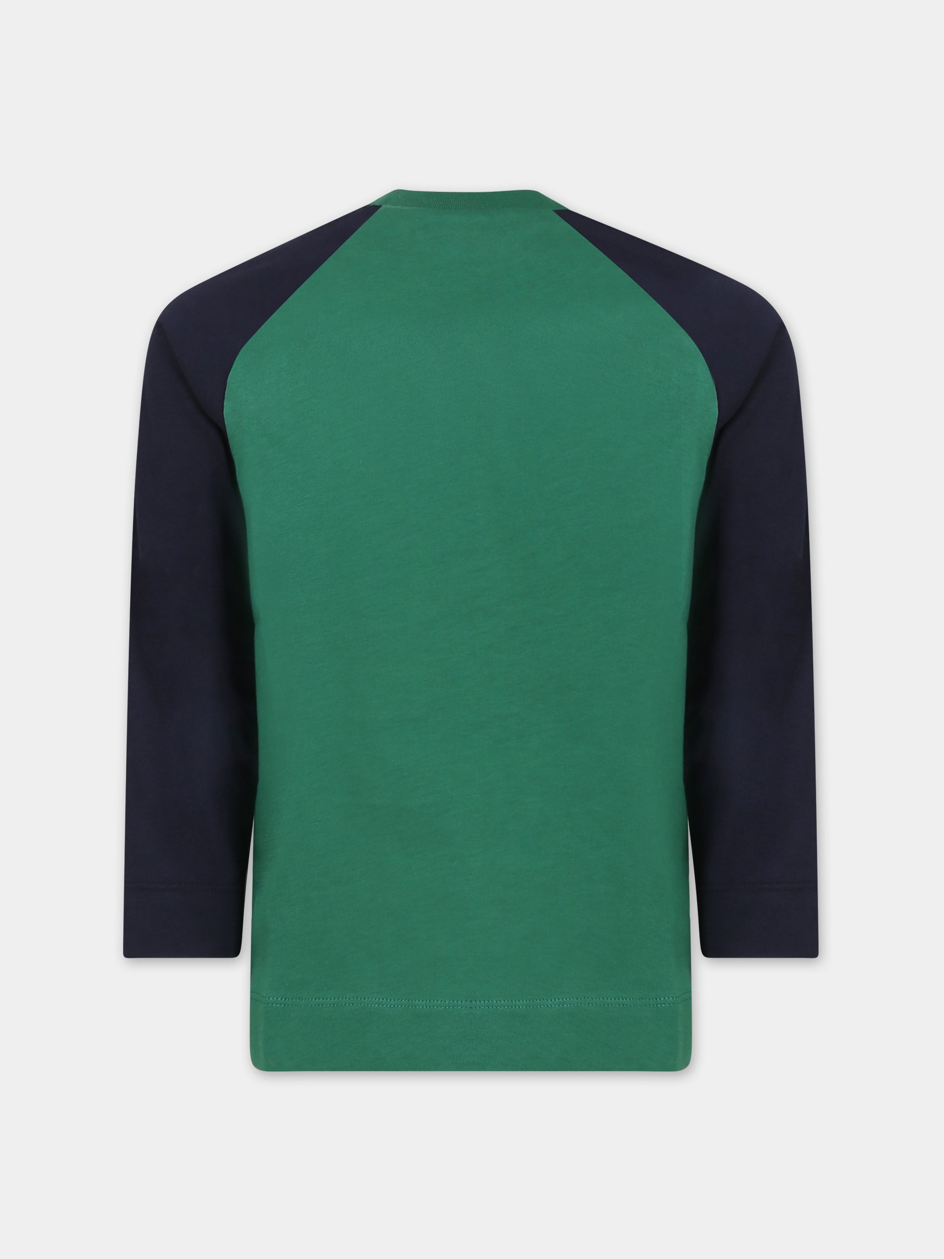 T-shirt blu per bambini con logo,Marni Kids,M00872 0M523