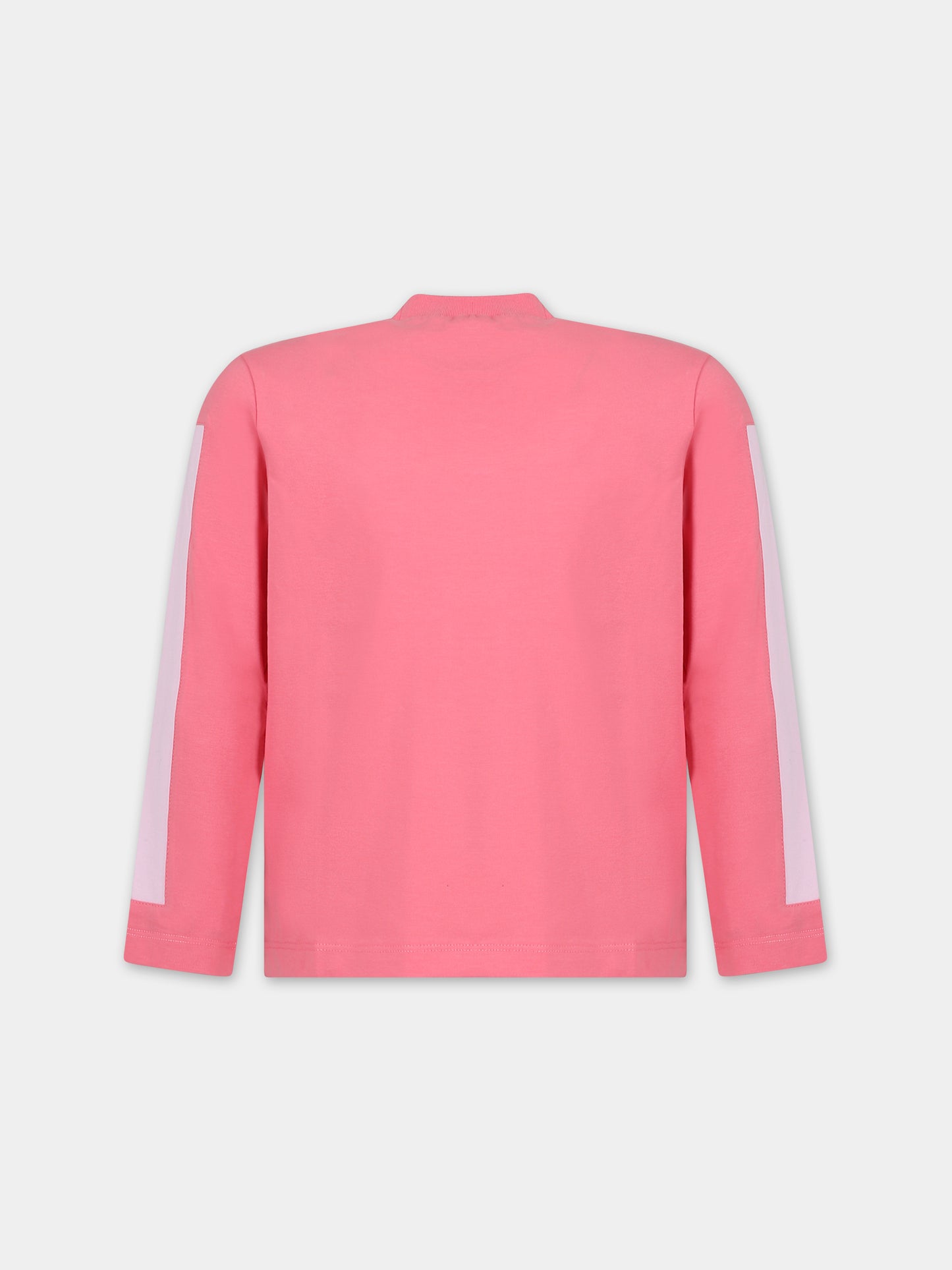 T-shirt rosa per bambina con logo,Marni Kids,M00870 0M338