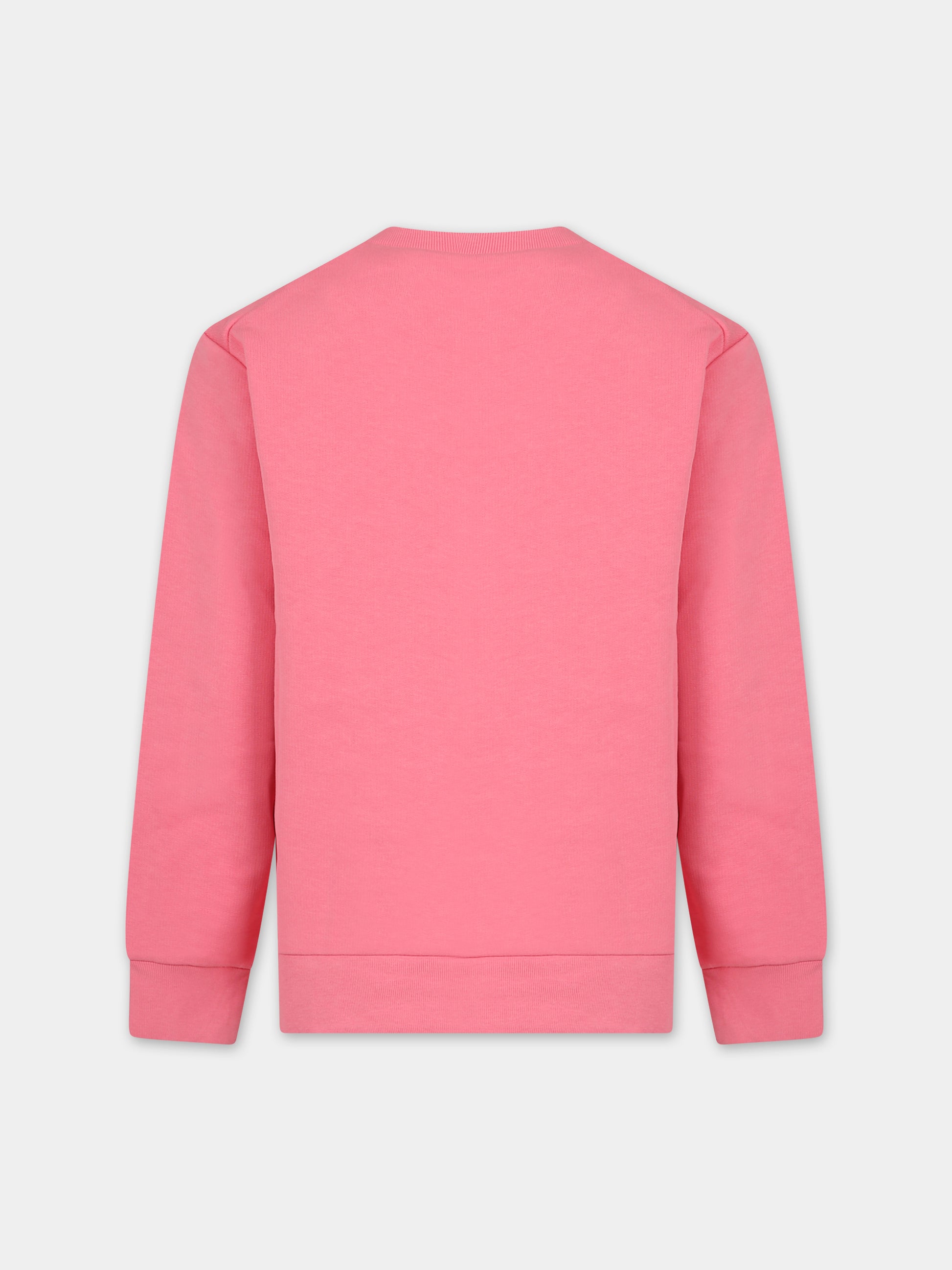 Felpa rosa per bambina con logo,Marni Kids,M00935 0M338
