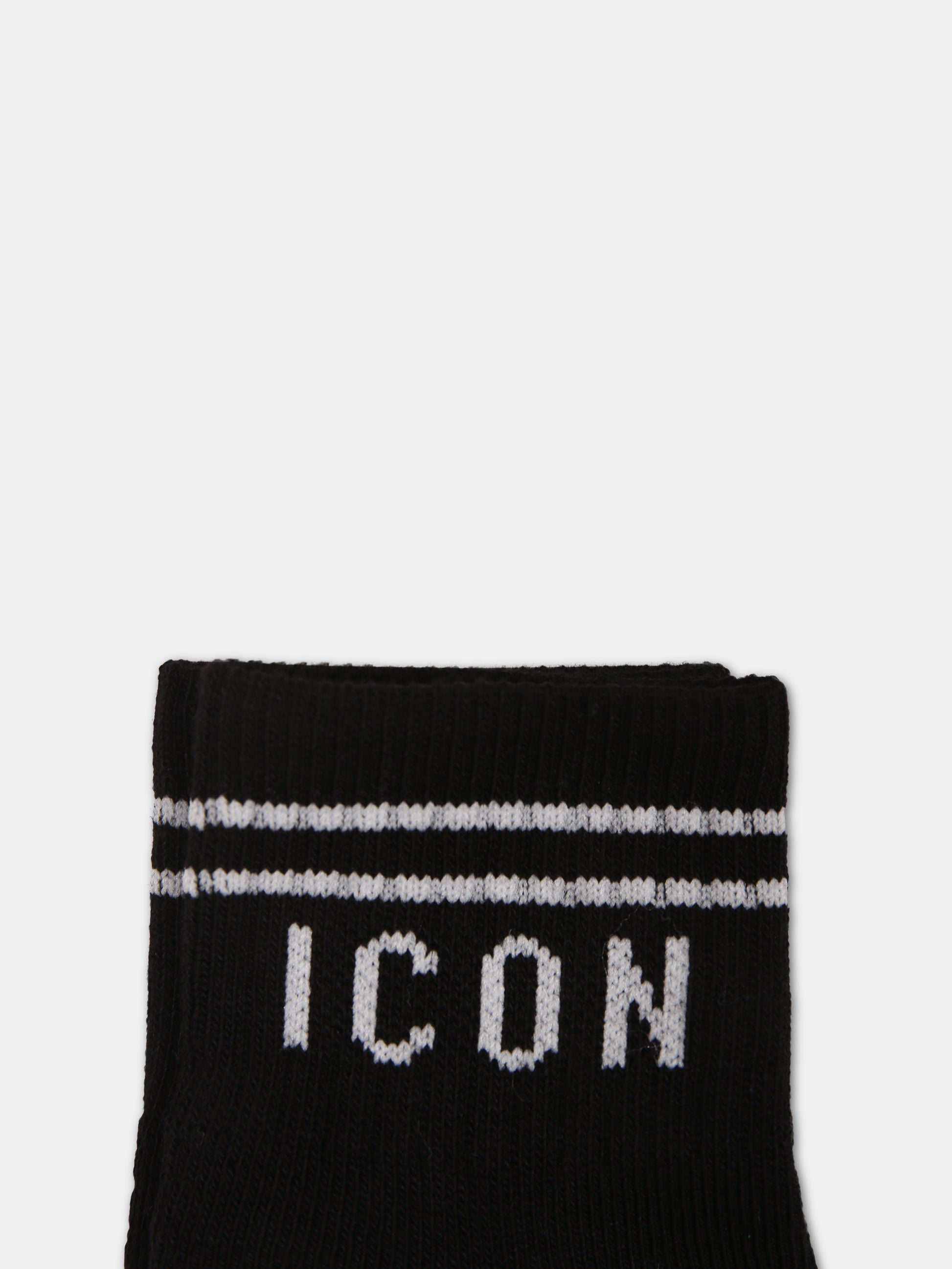 Calze nere per neonato con logo,Dsquared2,DQ1081 D00WI DQ900