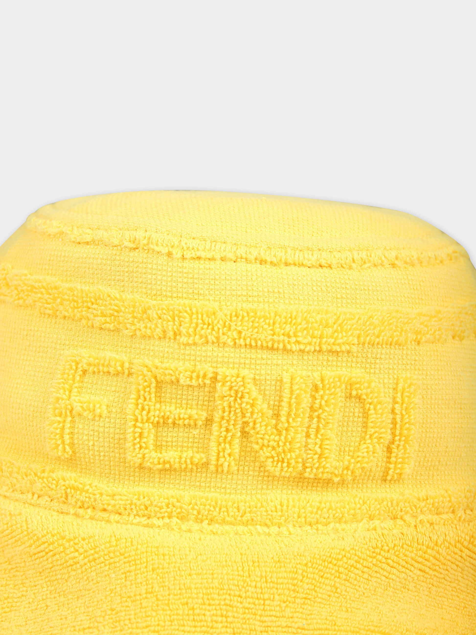 Cloche gialla per bambini con logo Fendi,Fendi Kids,JUP033 ARW2 F0VNL