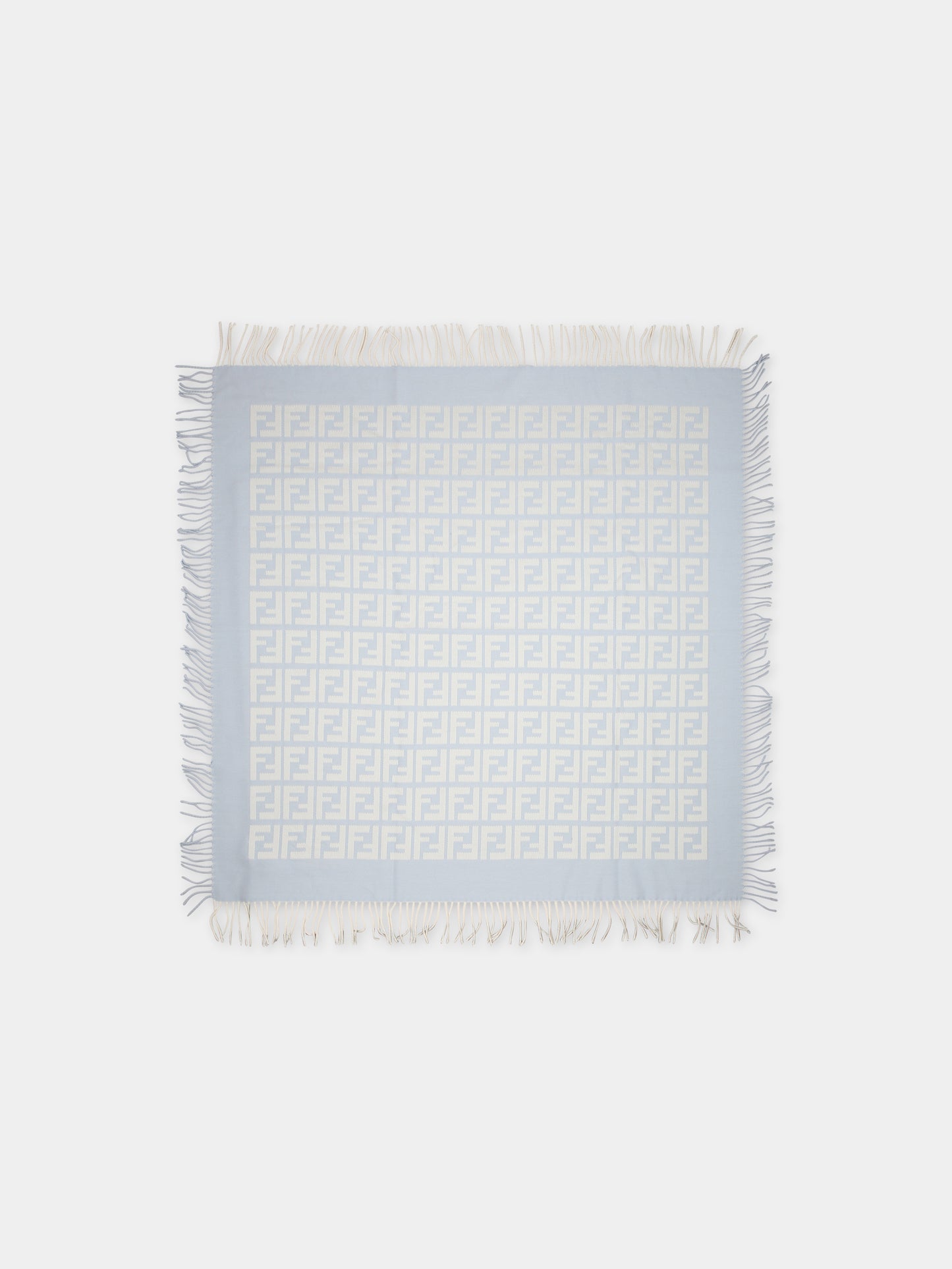 Coperta celeste per neonato con doppia F,Fendi Kids,BUJ222 AKJL F0DNA