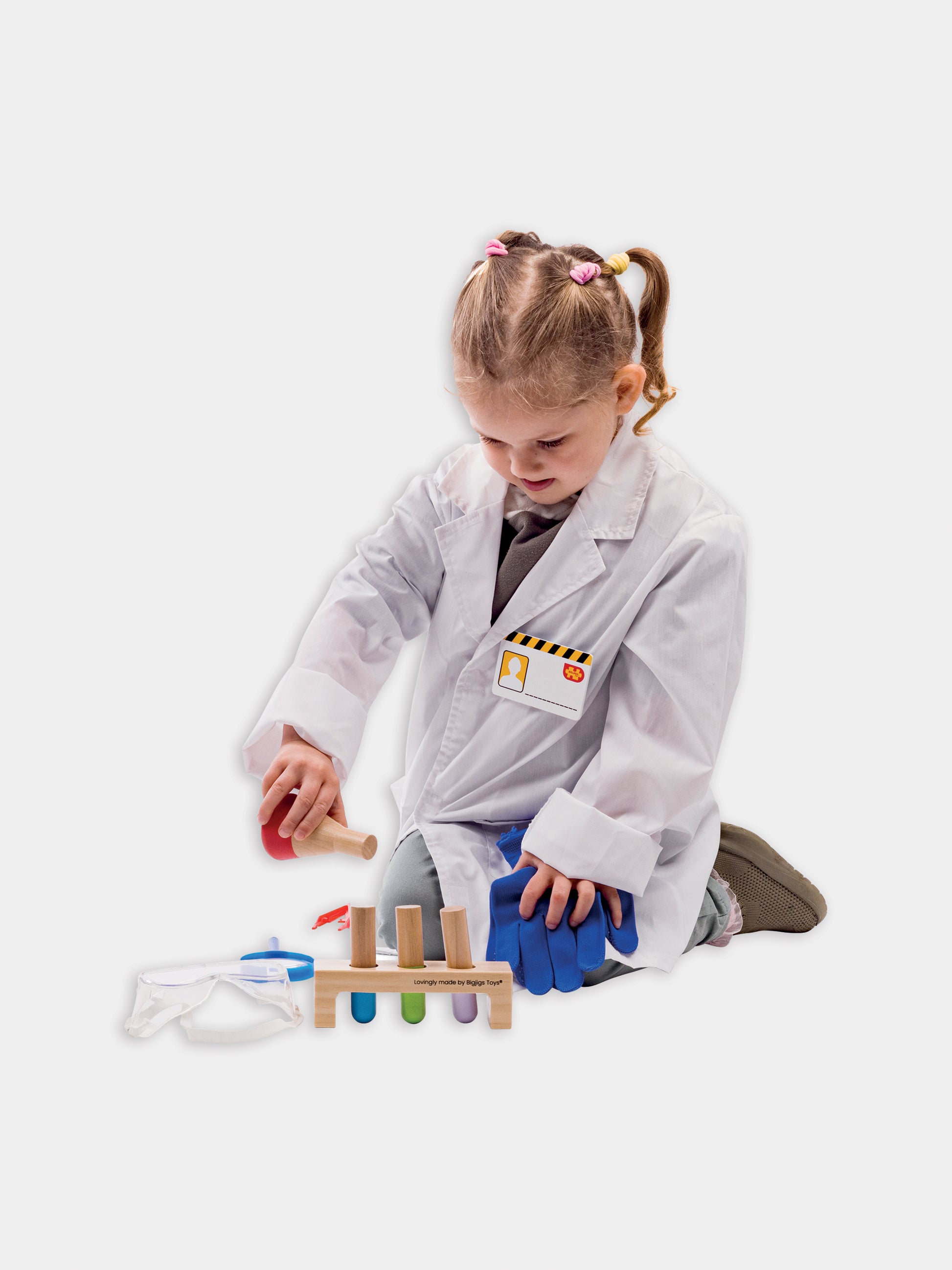 Set scienziato bianco per bambini,Bigjigs,34064