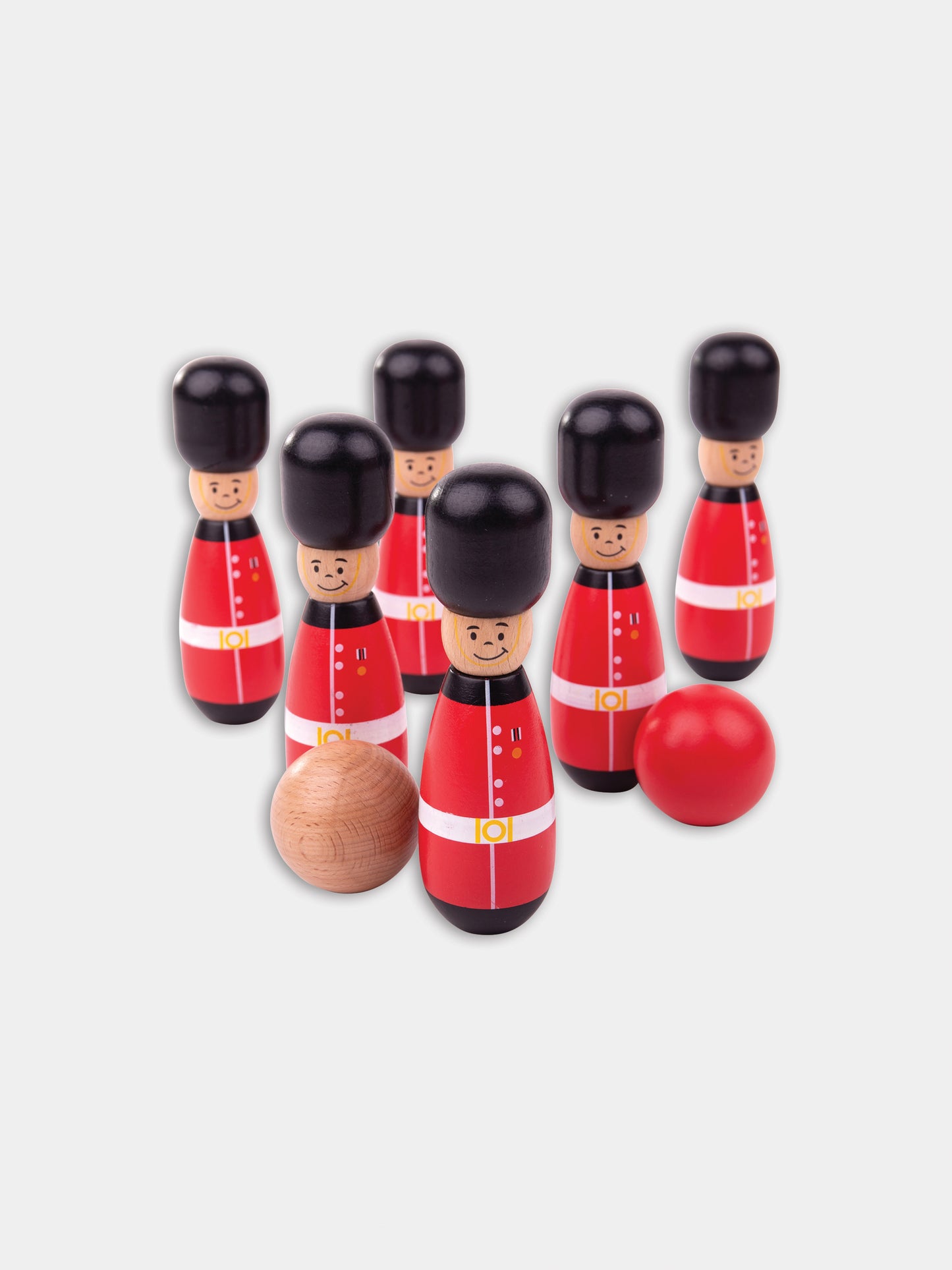 Set birilli rossi per bambini,Bigjigs,BJ647