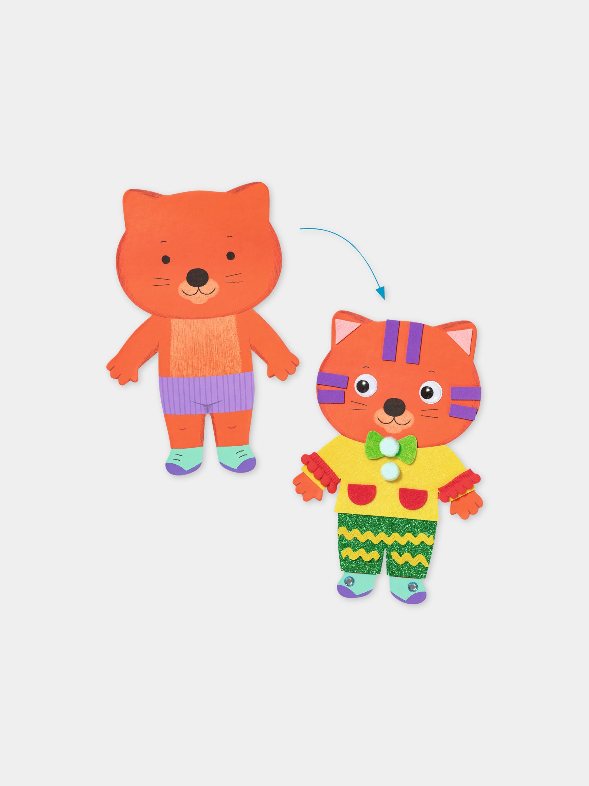 Scatola multicolor per bambini con animali,Djeco,DJ00072