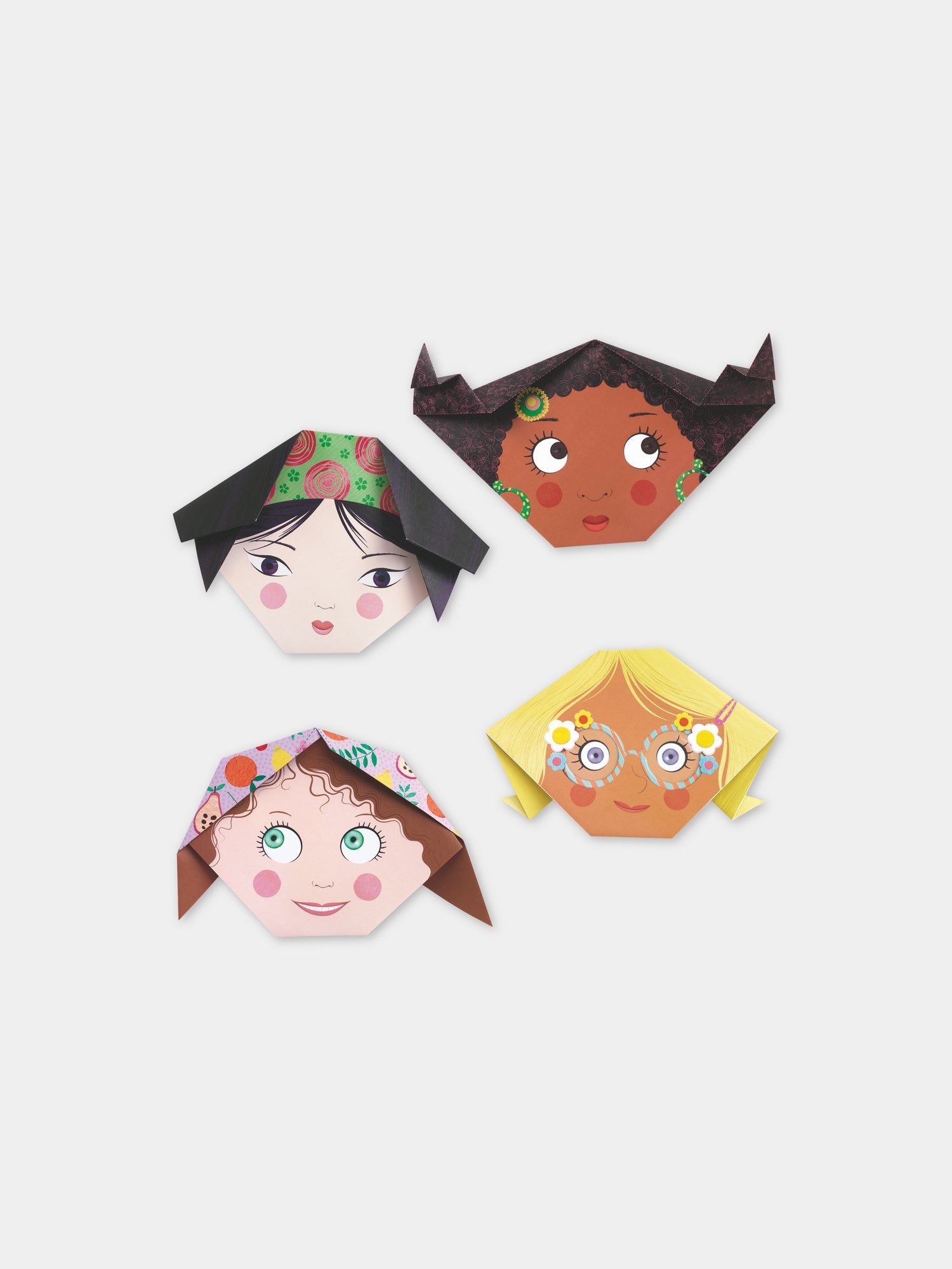 Set multicolor per bambini con faccine,Djeco,DJ08757