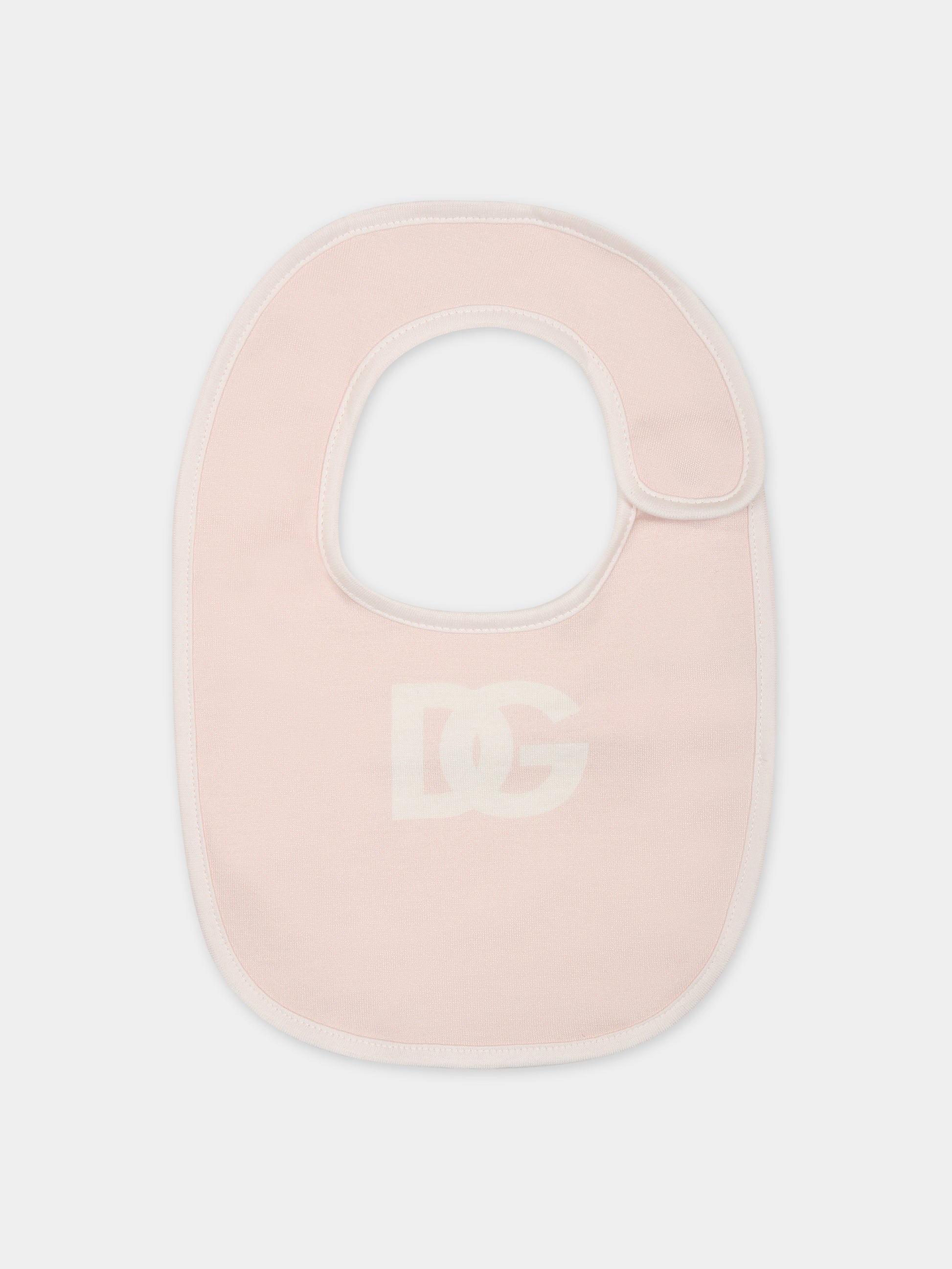 Set rosa per neonata con logo,Dolce & Gabbana Kids,L2JOY9 G7F0V HFVAA