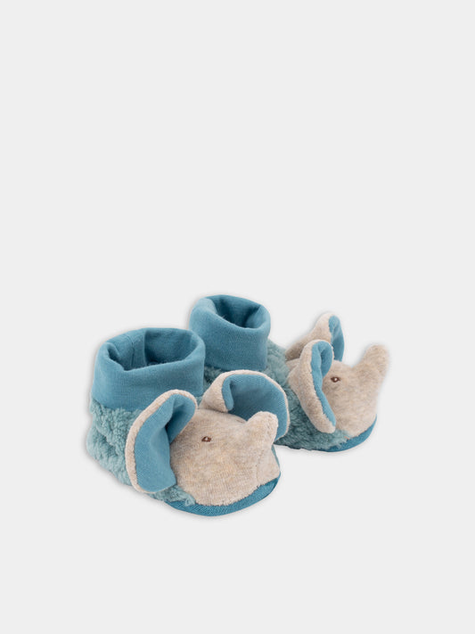 Babbucce azzurre per neonati,Moulin Roty,669011