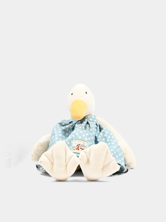 Peluche bianco per bambini a forma di oca
