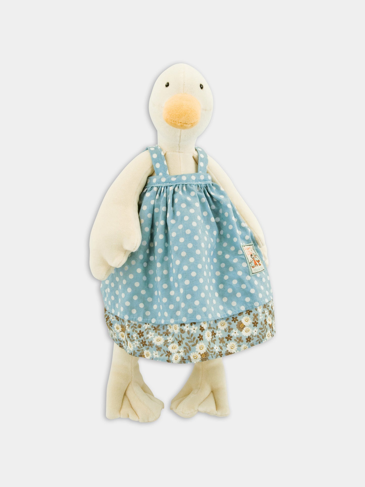 Peluche bianco per bambini a forma di oca,Moulin Roty,632115