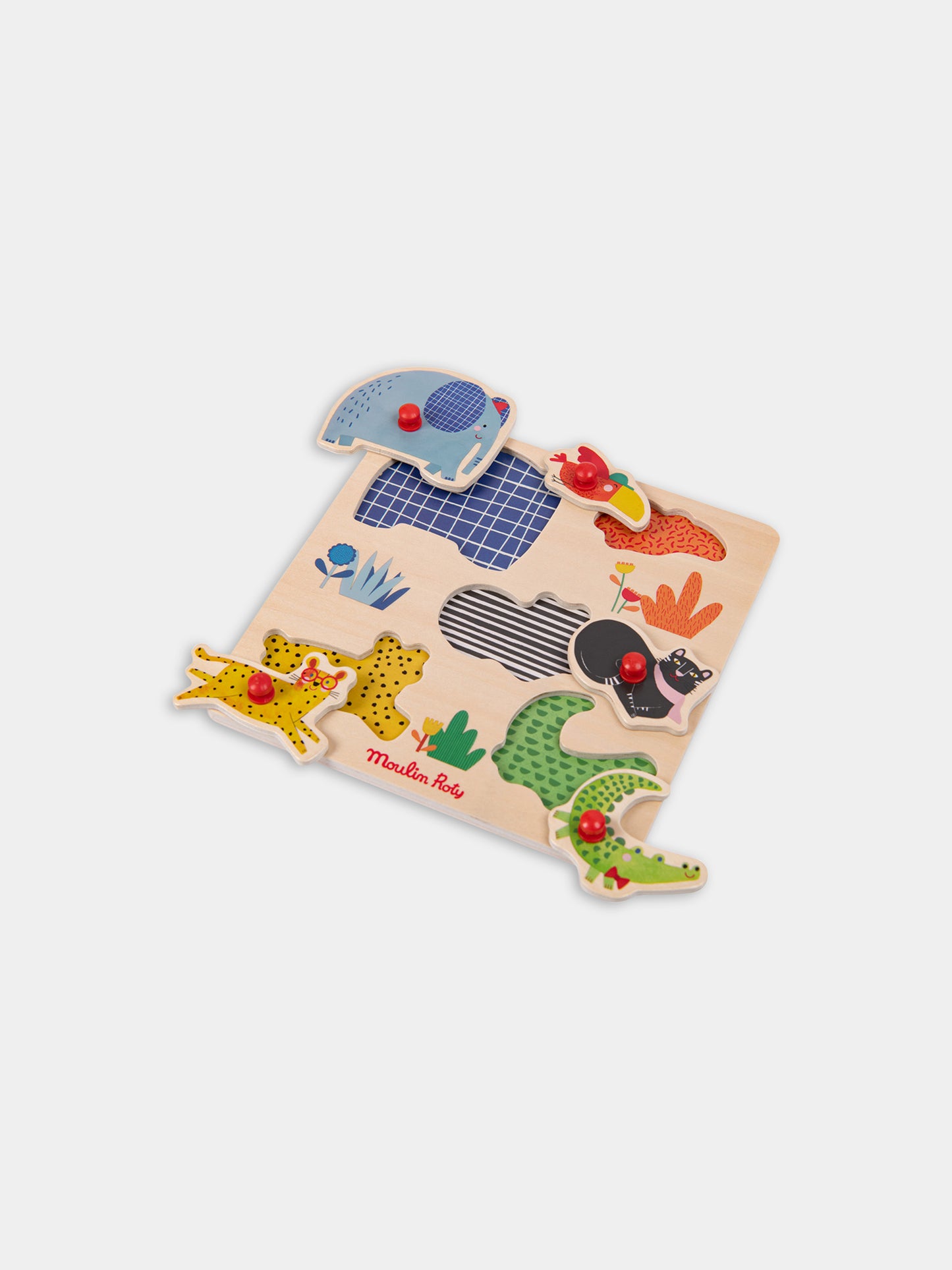 Puzzle multicolor per neonati,Moulin Roty,679104