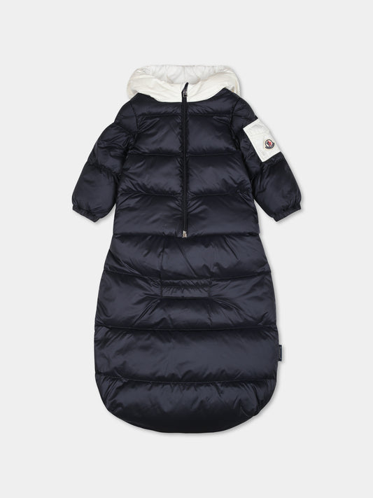 Sacco nanna Ueno blu per neonati con logo,Moncler Kids,J2951 1F00003 595FE 778