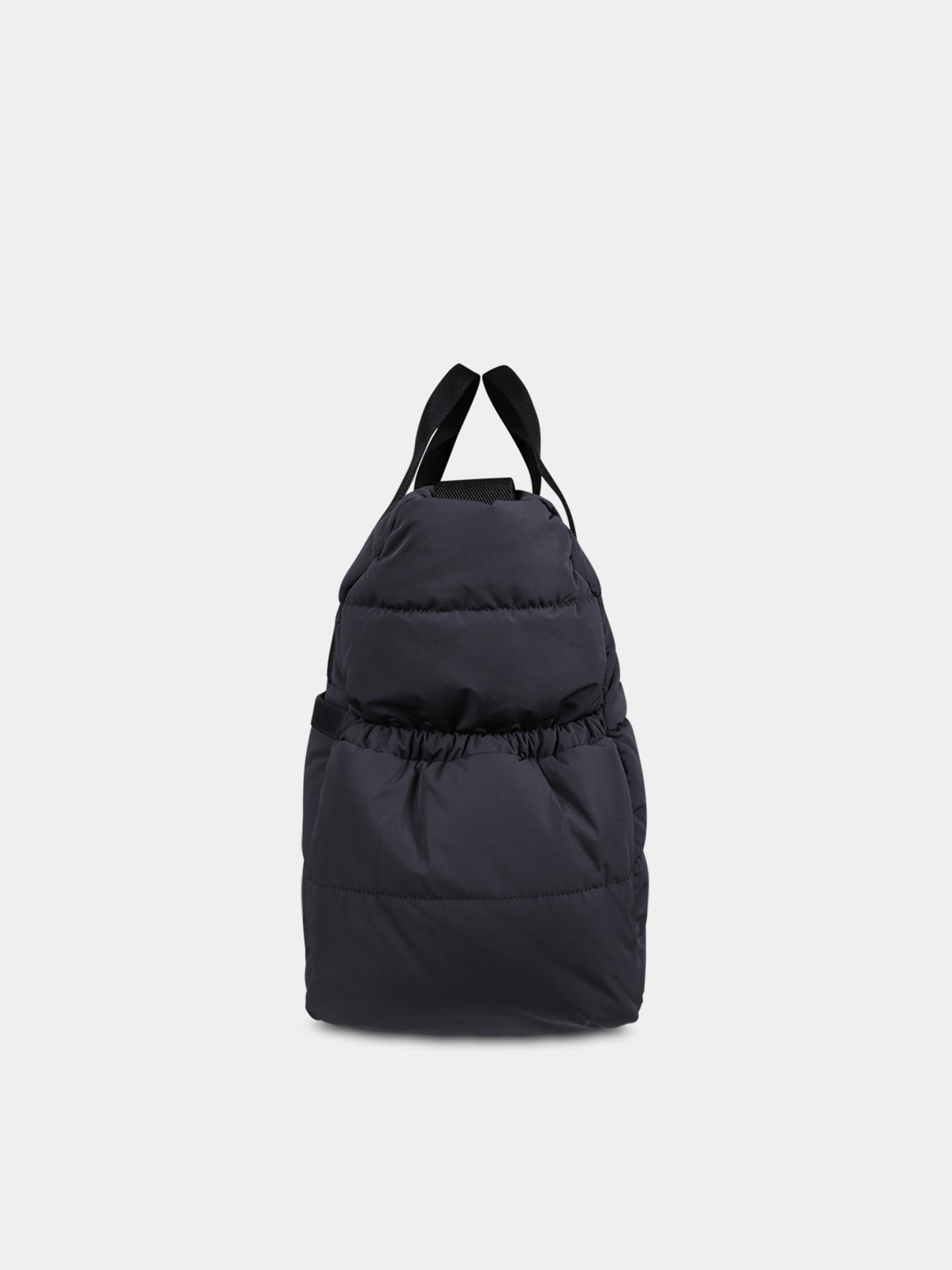 Borsa mamma nera per neonati con logo,Moncler Kids,J2951 5D00001 M3556 999