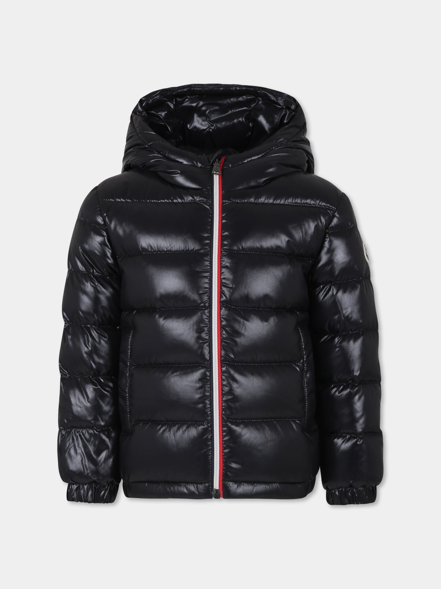 Piumino New Aubert nero per bambino con logo,Moncler Kids,J2954 1A00051 68950 999