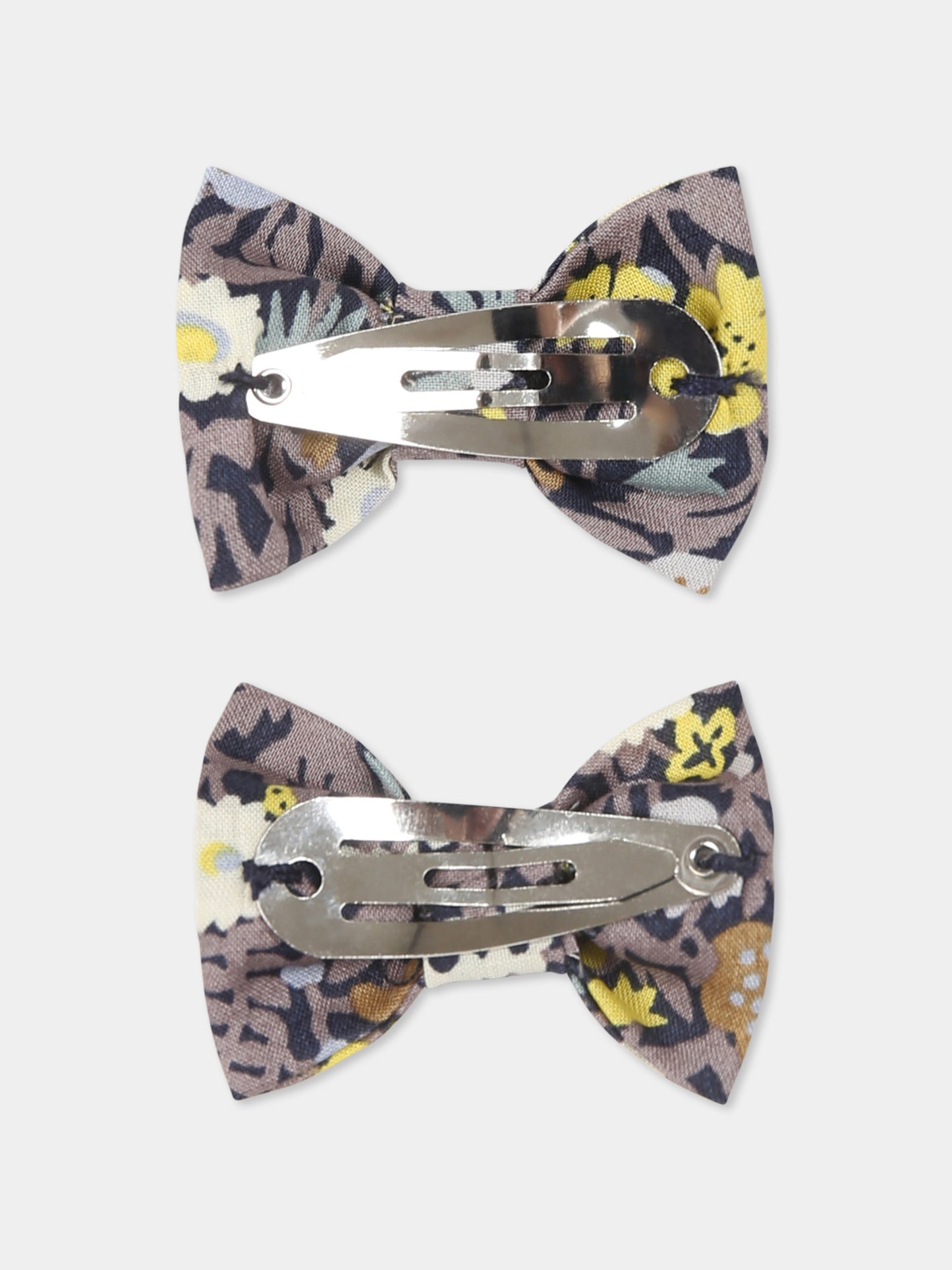 Set fermagli multicolor per bambina con stampa floreale,Bonpoint,W04GHAW00012 596B