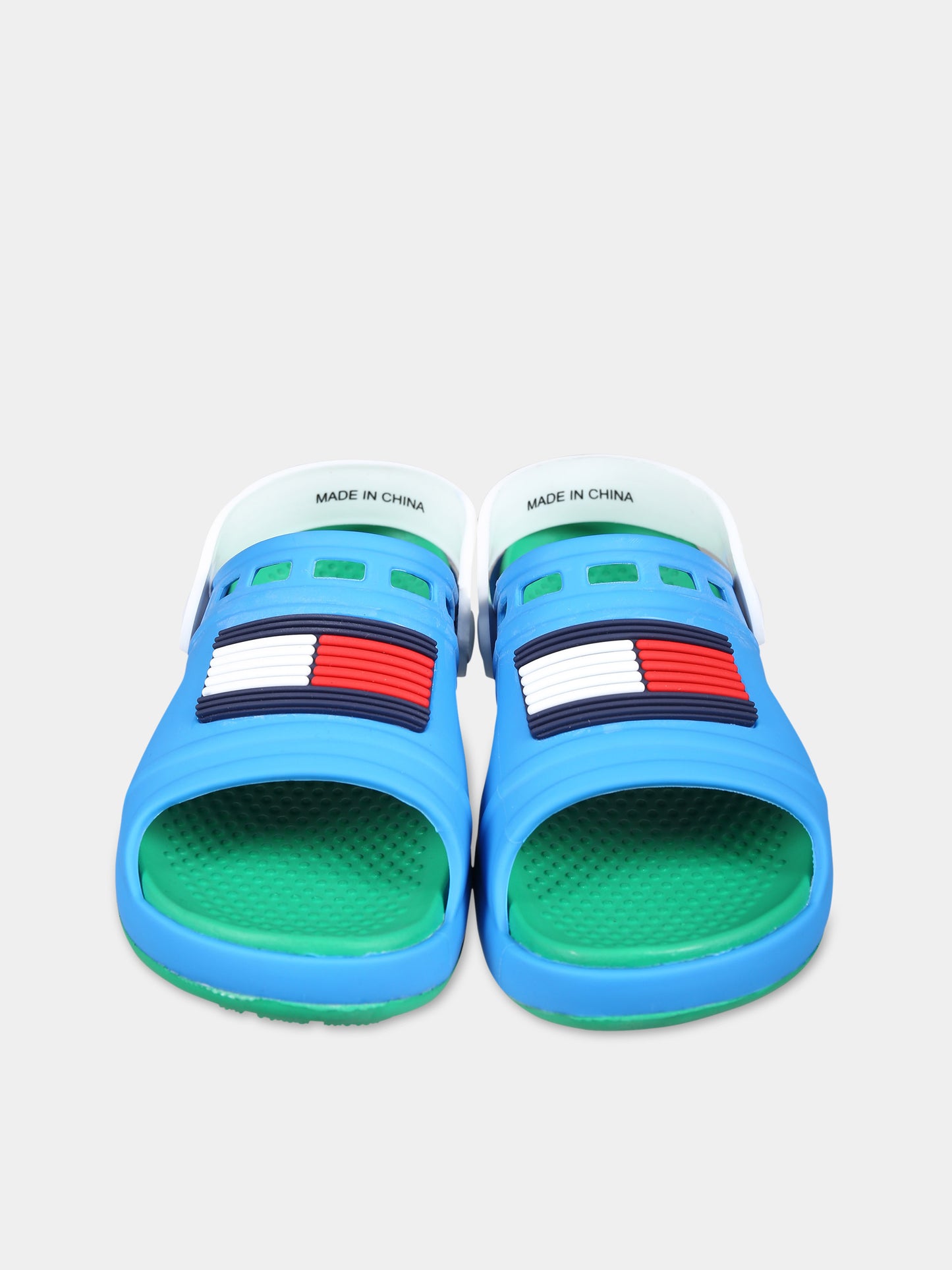 Sandali azzurri per bambino con bandierina,Tommy Hilfiger Junior,T3X2 33440 0083A076