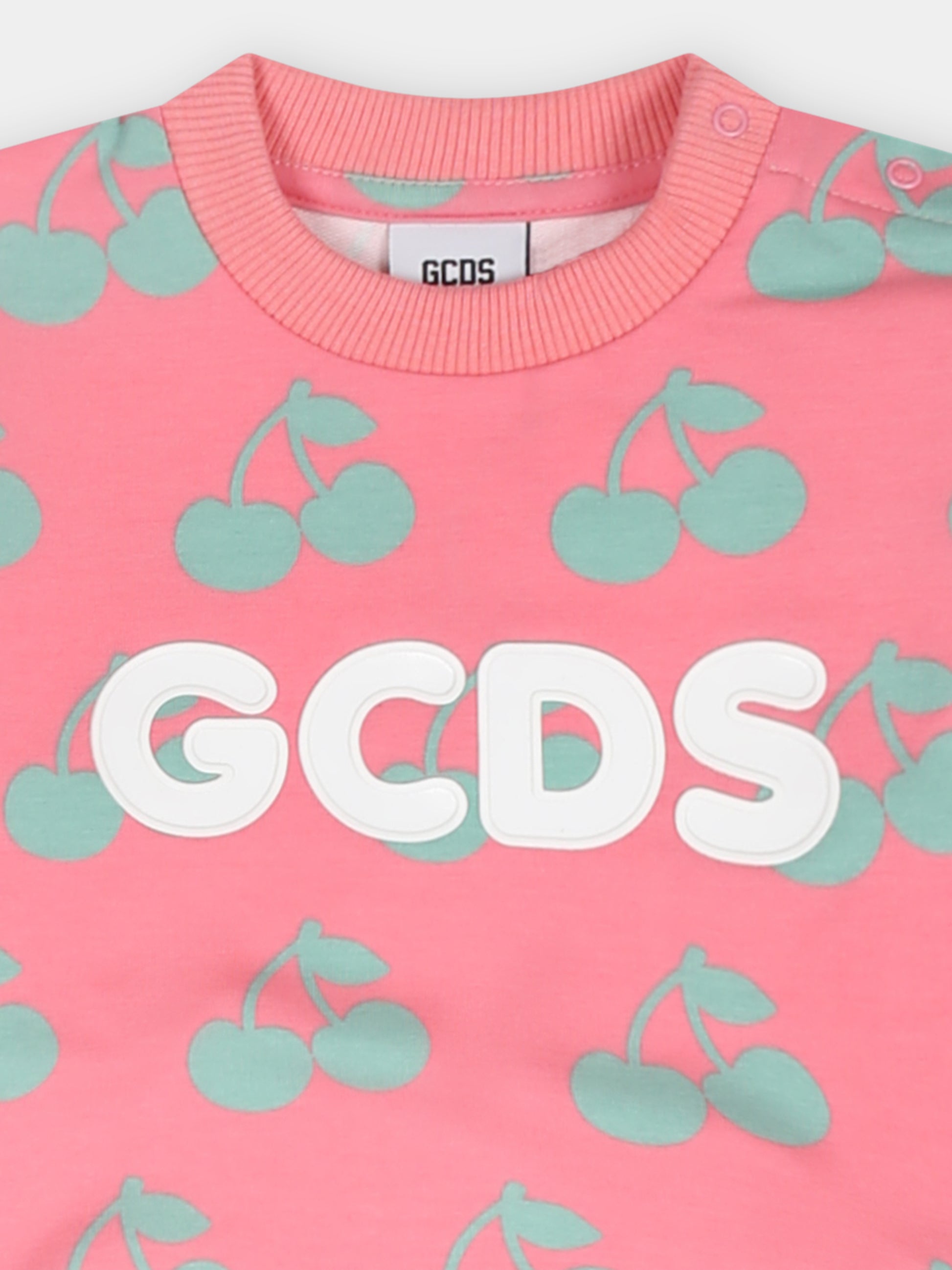Tuta rosa per neonata con ciliegie,Gcds Kids,GMK009 LDBA9 84528