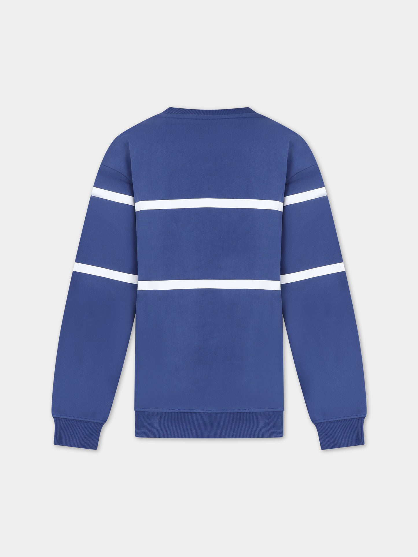 Felpa blu per bambini con logo bianco,Gcds Kids,DOF000 LCA52 40263