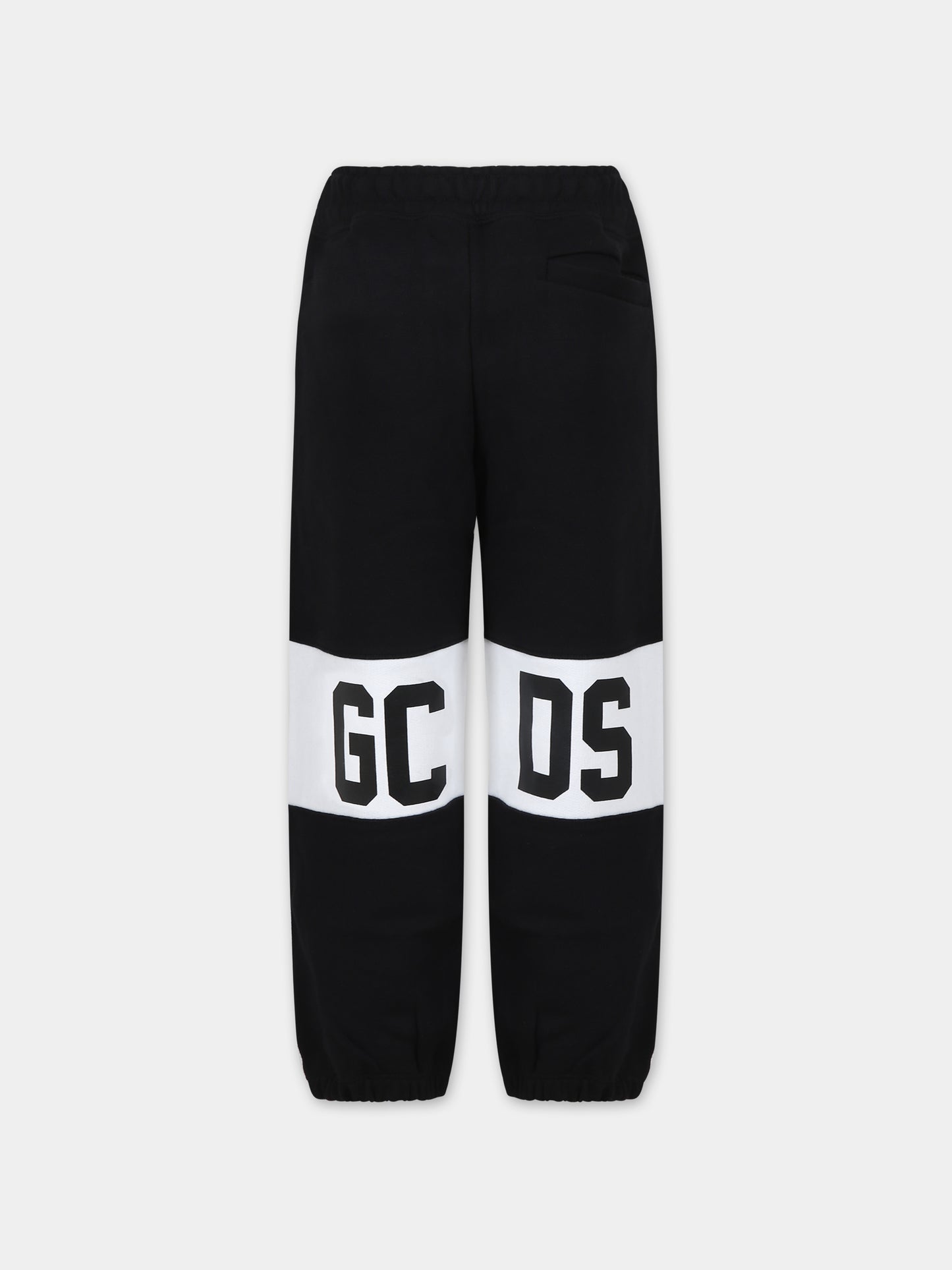 Pantalone nero per bambini con logo,Gcds Kids,DNP003 LCA33 60100