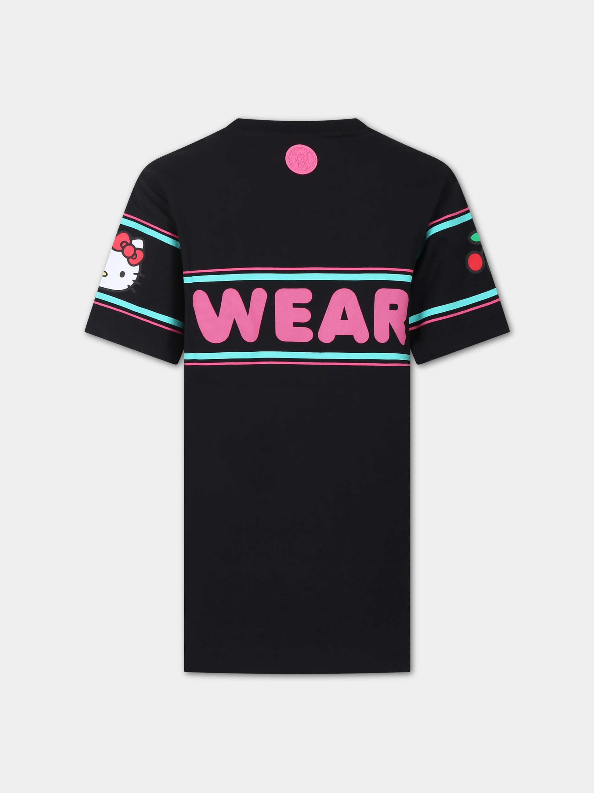 Vestito nero per bambina,Gcds Kids,DCV002 LBA23 60100 