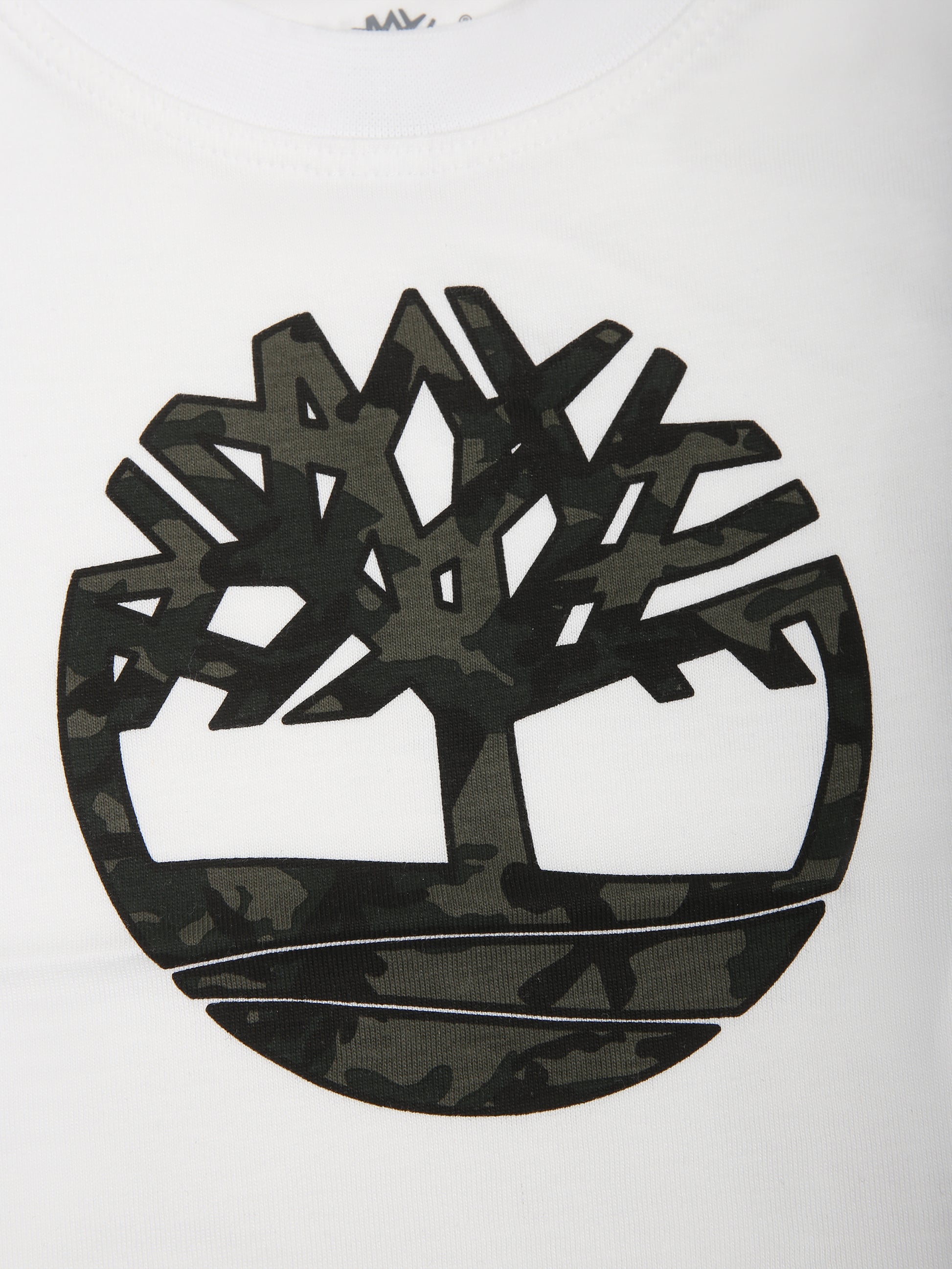 T-shirt bianca per neonato con stampa logo,Timberland,T60003 10P