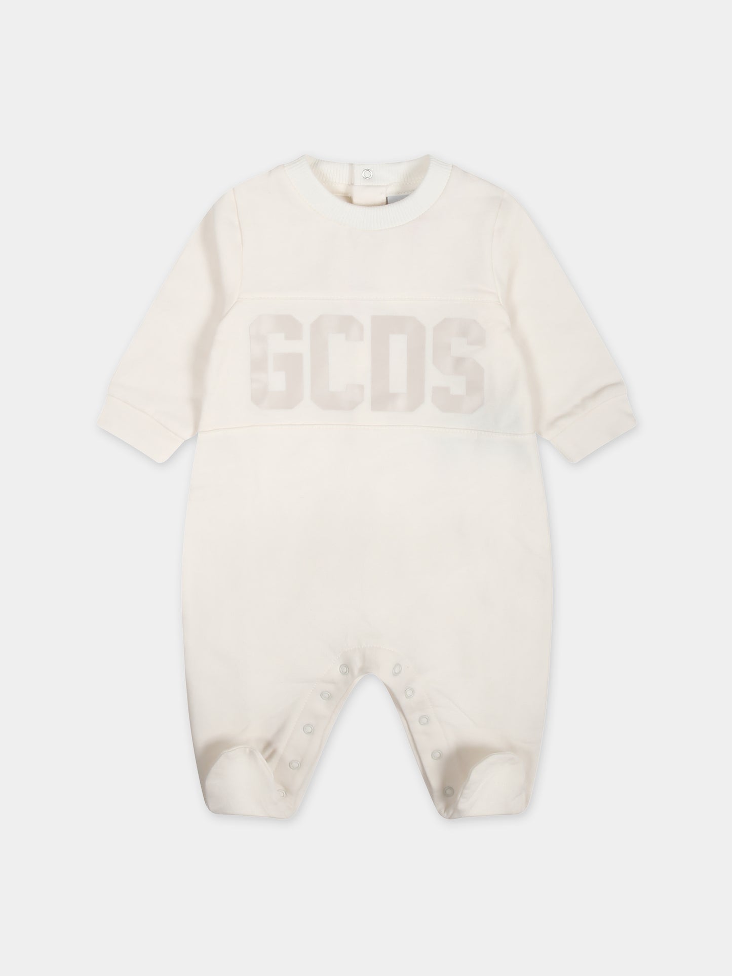 Set avorio per neonato con logo,Gcds Kids,GOY007 LDA26 10063