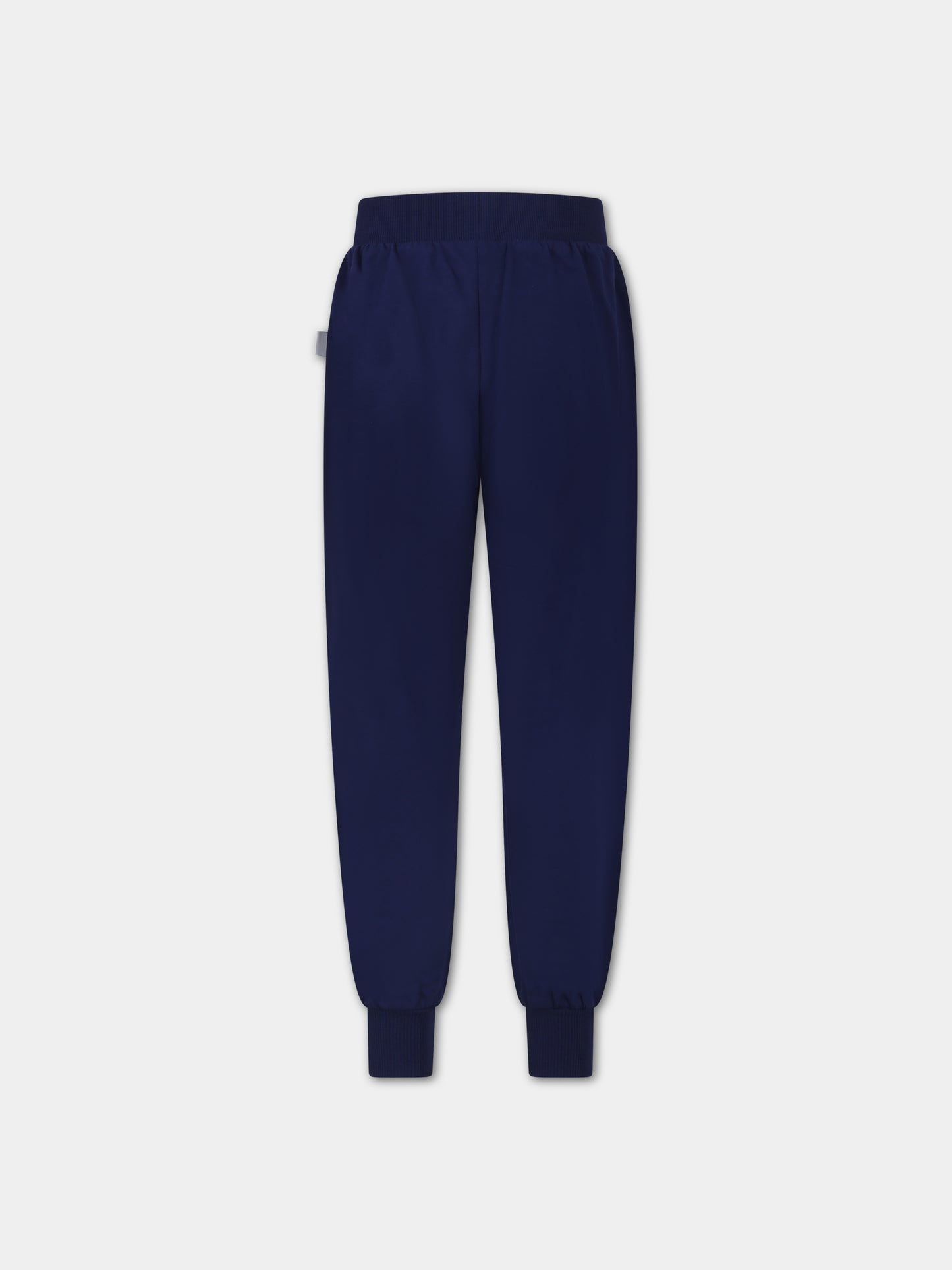 Pantaloni blu per bambino con logo,Gcds Kids,DNP008 LCA60 40258