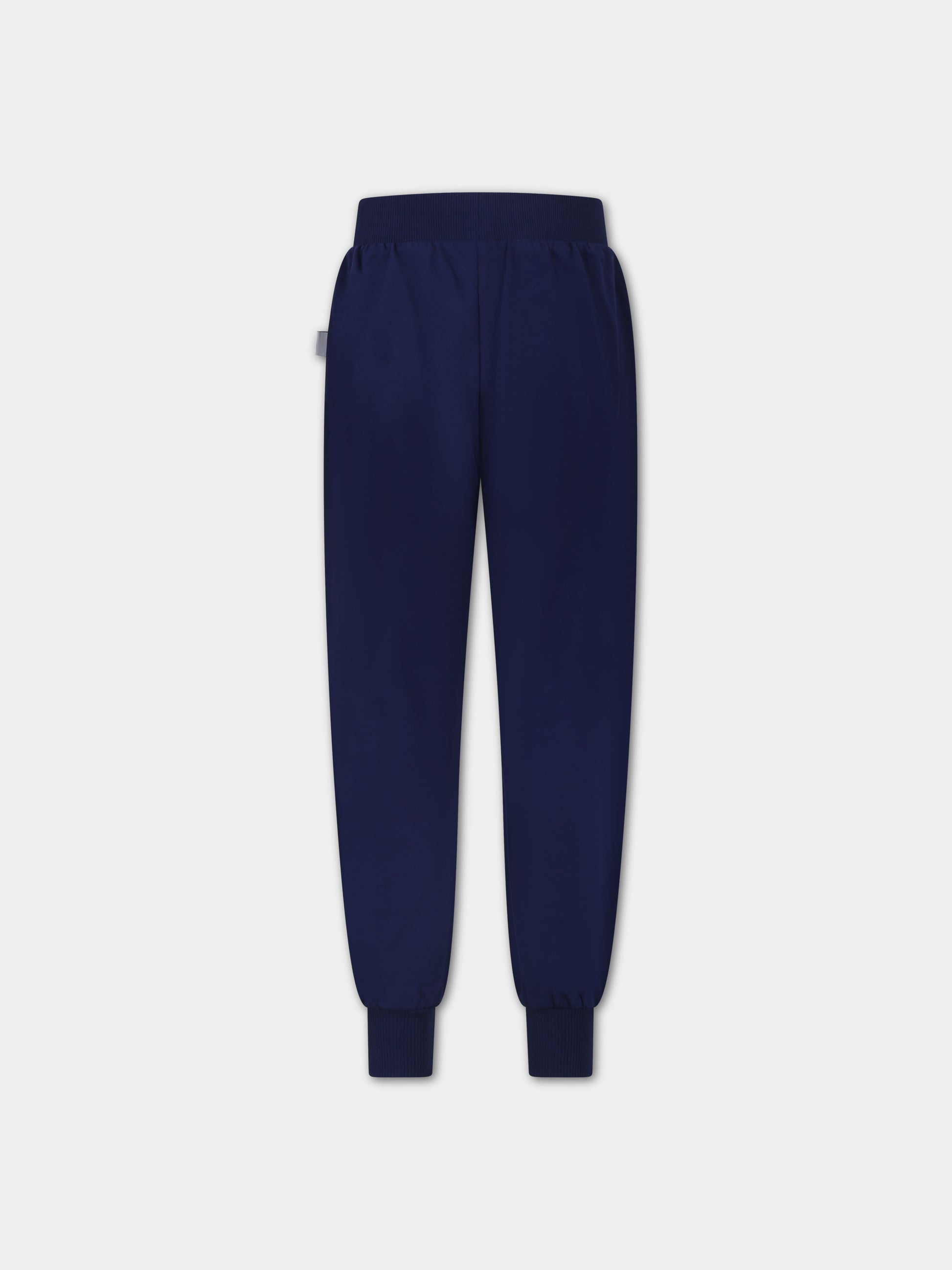 Pantaloni blu per bambino con logo,Gcds Kids,DNP008 LCA60 40258