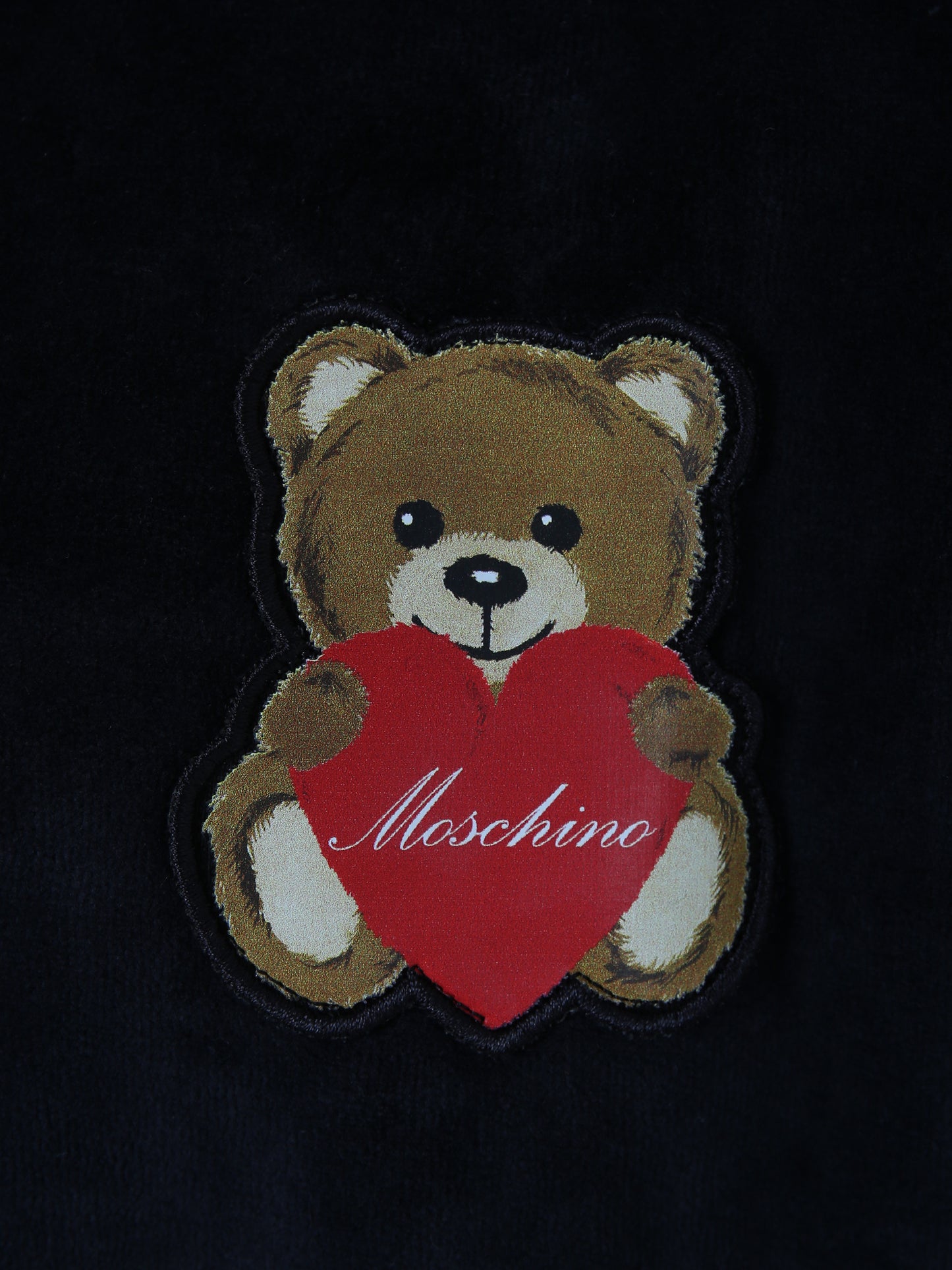 Completo nero per bambina con Teddy Bears e logo,Moschino Kids,HDK02L LGA07 60100