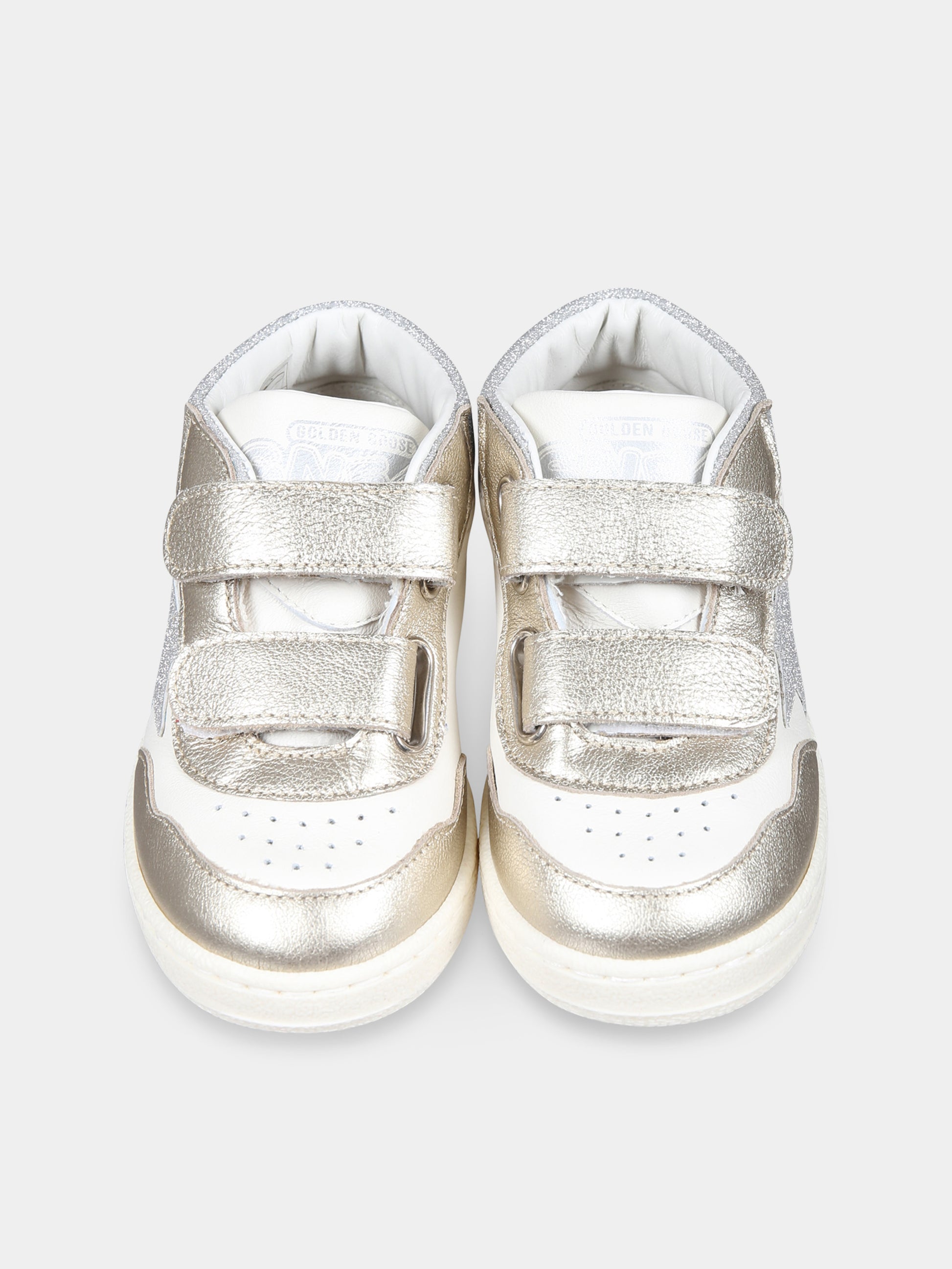 Sneakers June bianche per bambina con stella,Golden Goose,GJF00773 F006246 10622