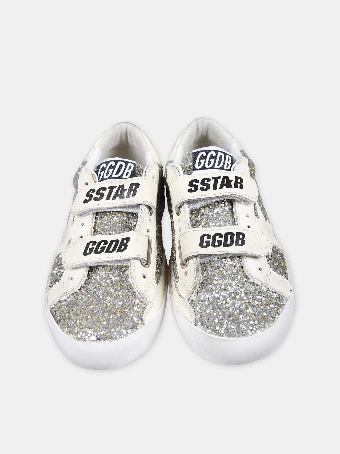 Sneakers Old School oro per bambina con stella,Golden Goose,GJF00111 F005314 65195