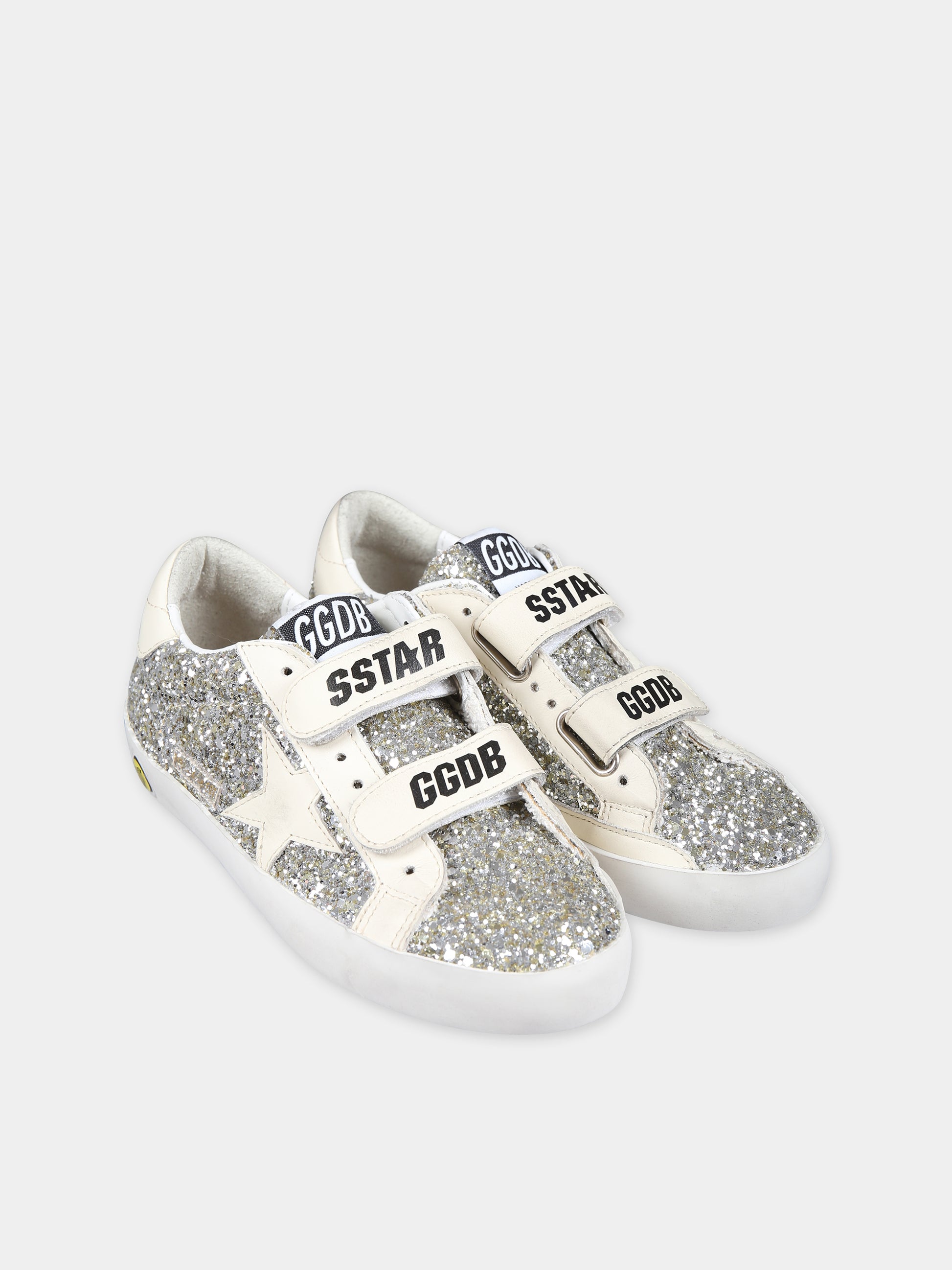 Sneakers Old School oro per bambina con stella,Golden Goose,GJF00111 F005314 65195