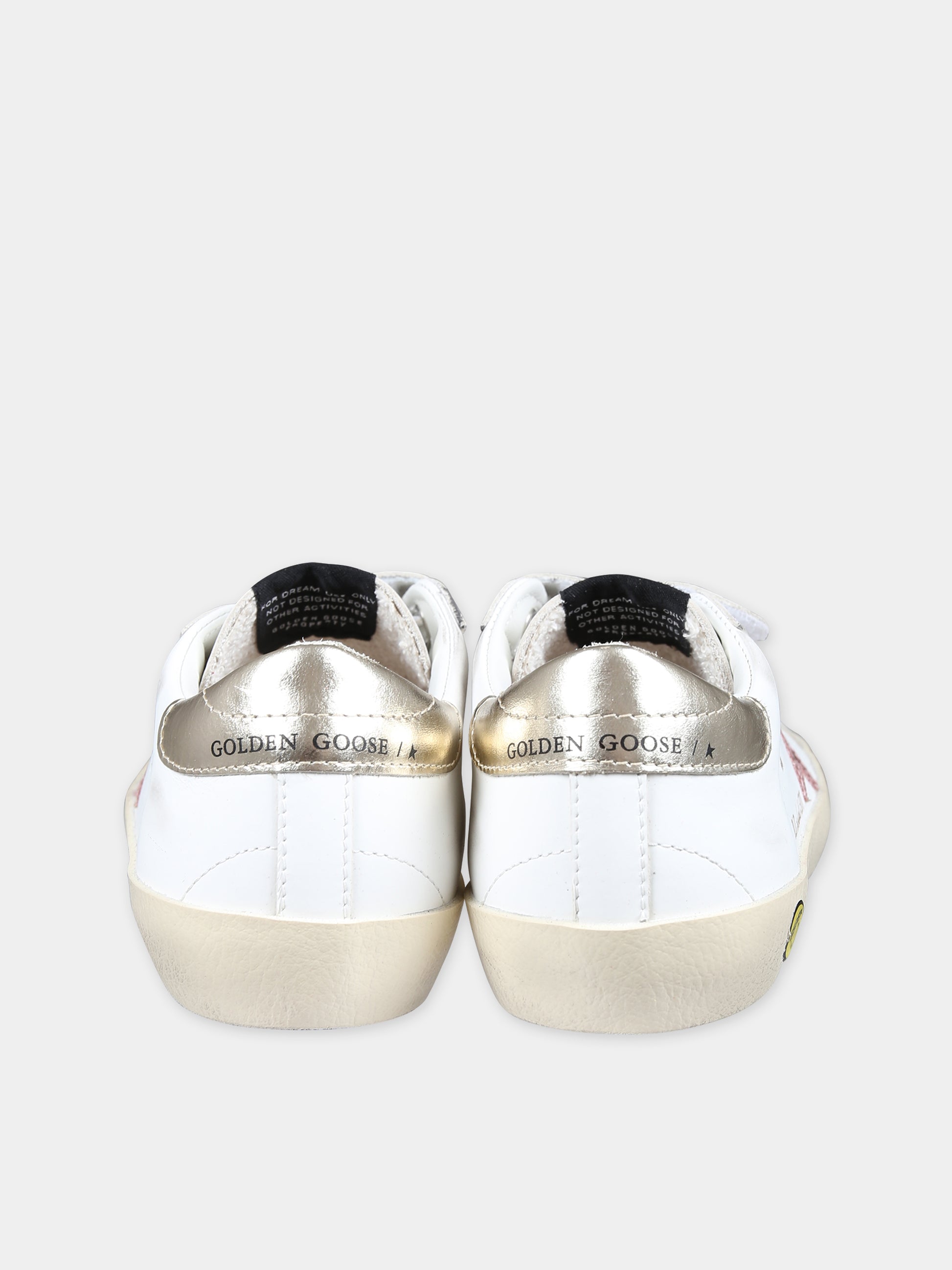 Sneakers Old School bianche per bambina con stella,Golden Goose,GJF00111 F006072 11902