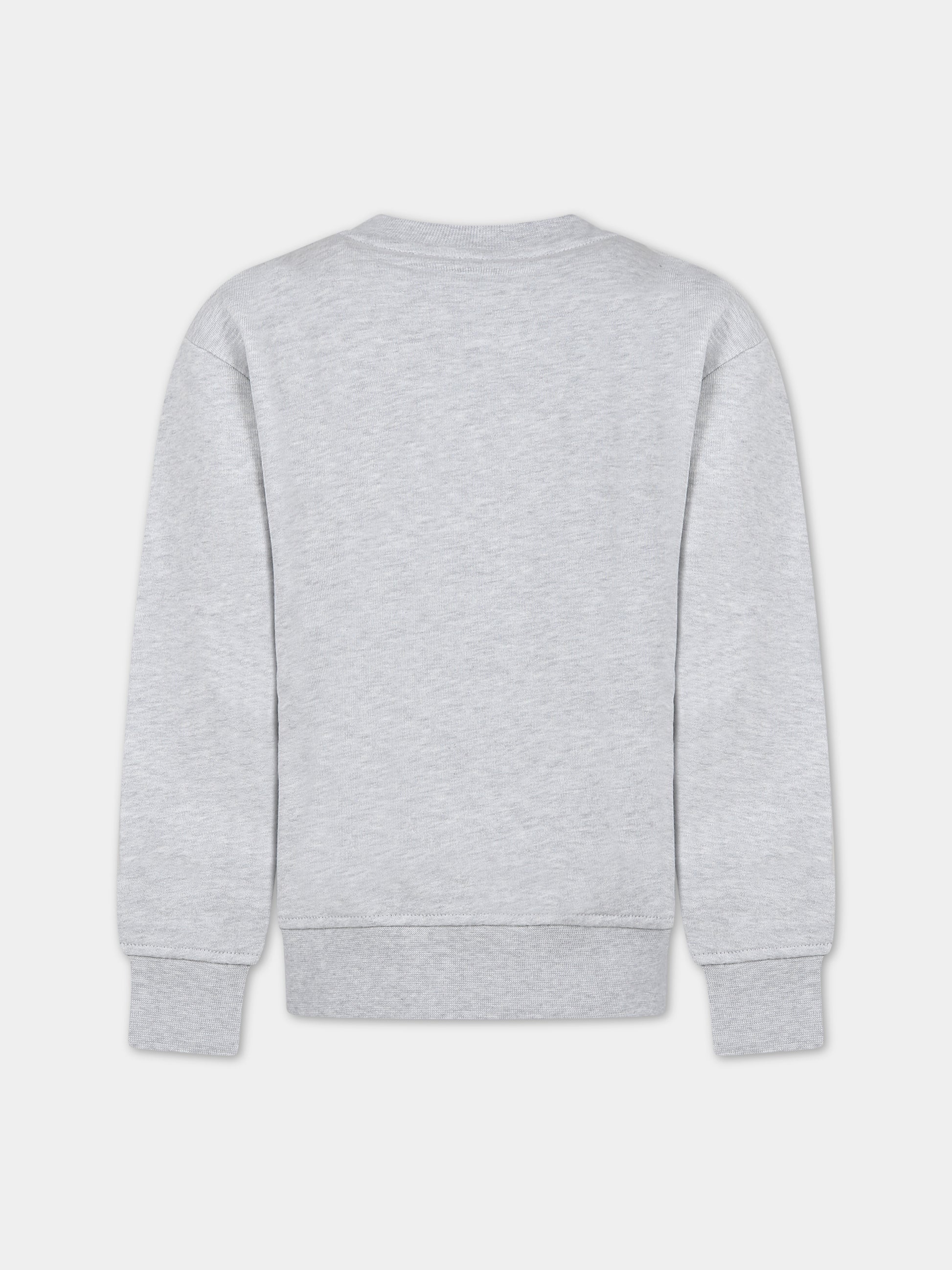 Felpa grigia per bambino con logo,Msgm Kids,F3MSJBSW112 107
