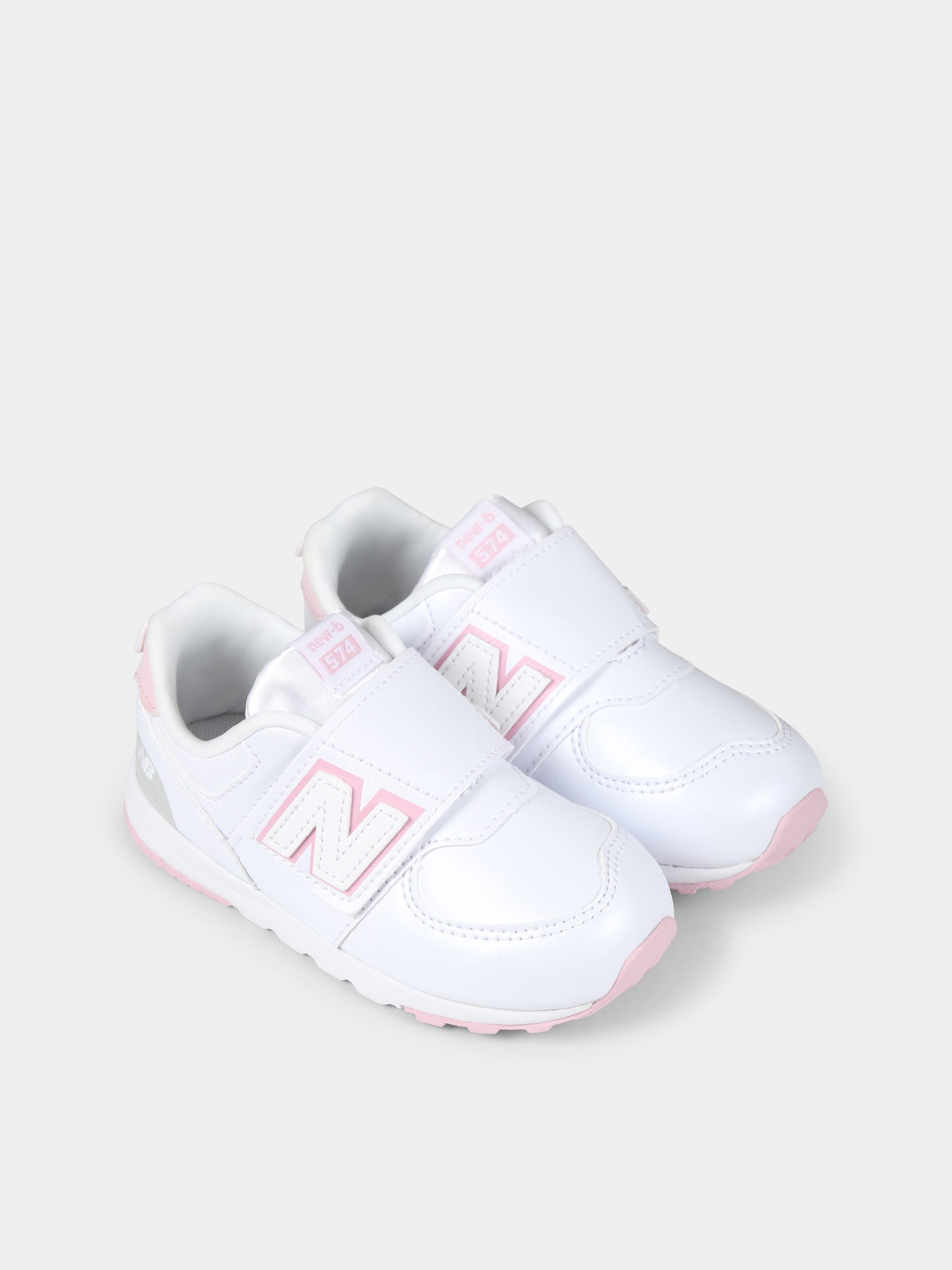 Sneakers 574 bianche per bambina,New Balance,NW574FK