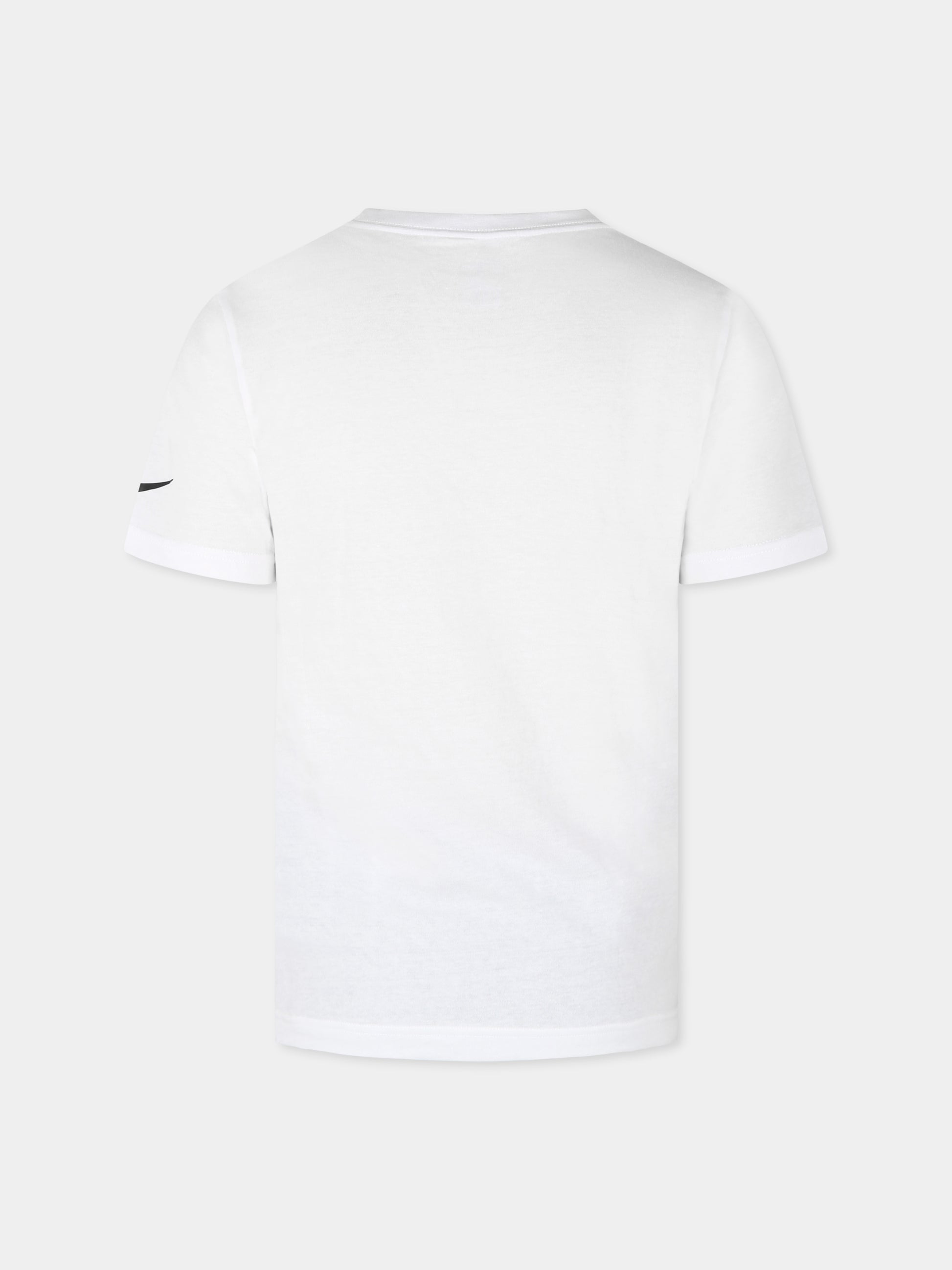 T-shirt bianca per bambino con logo,Nike,0411 001 WHITE