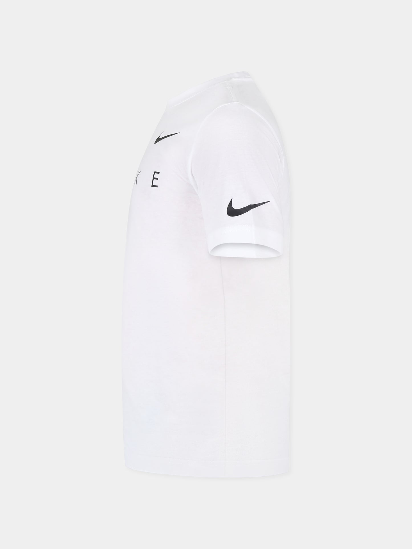 T-shirt bianca per bambino con logo