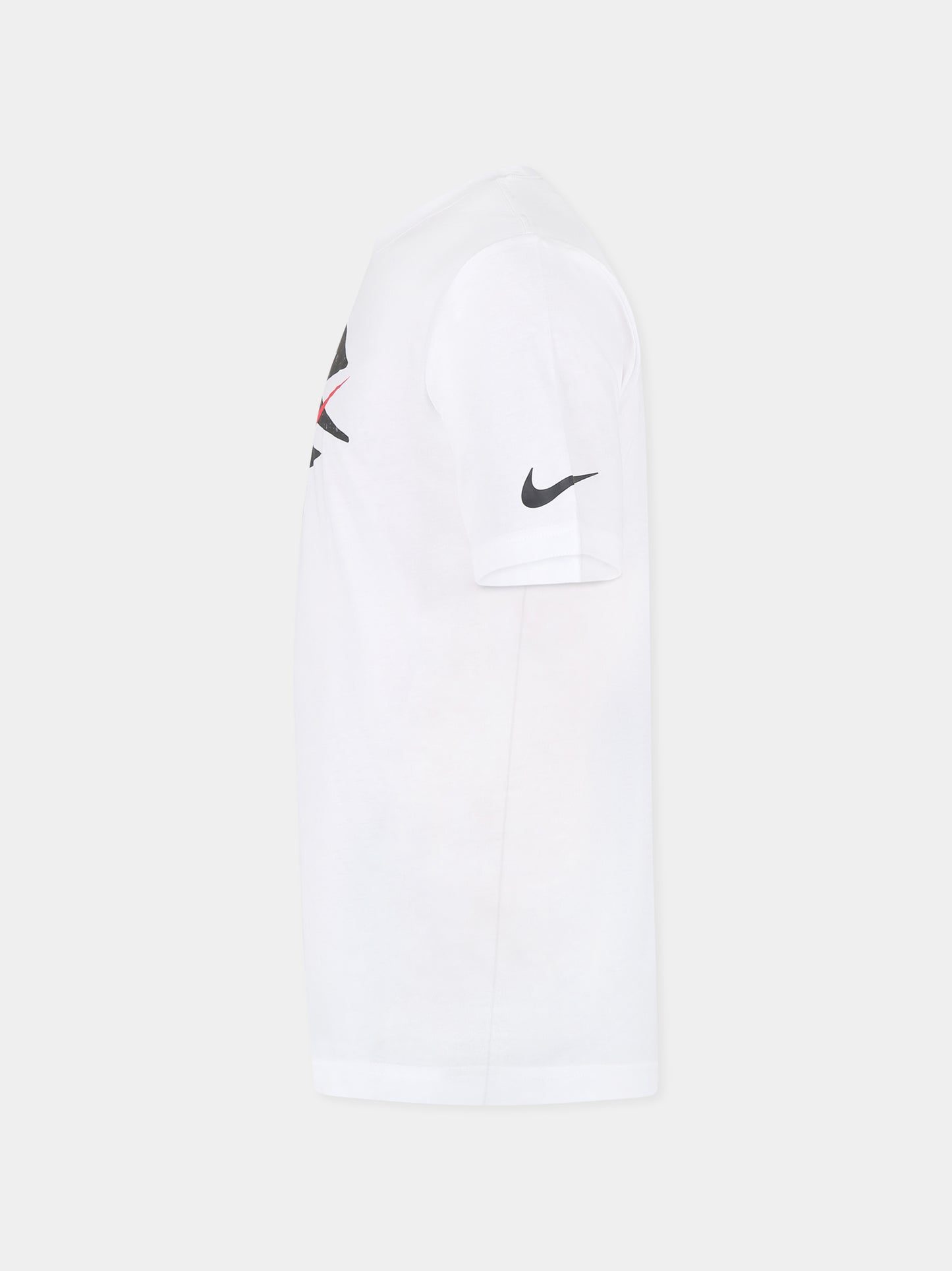 T-shirt bianca per bambino con loghi