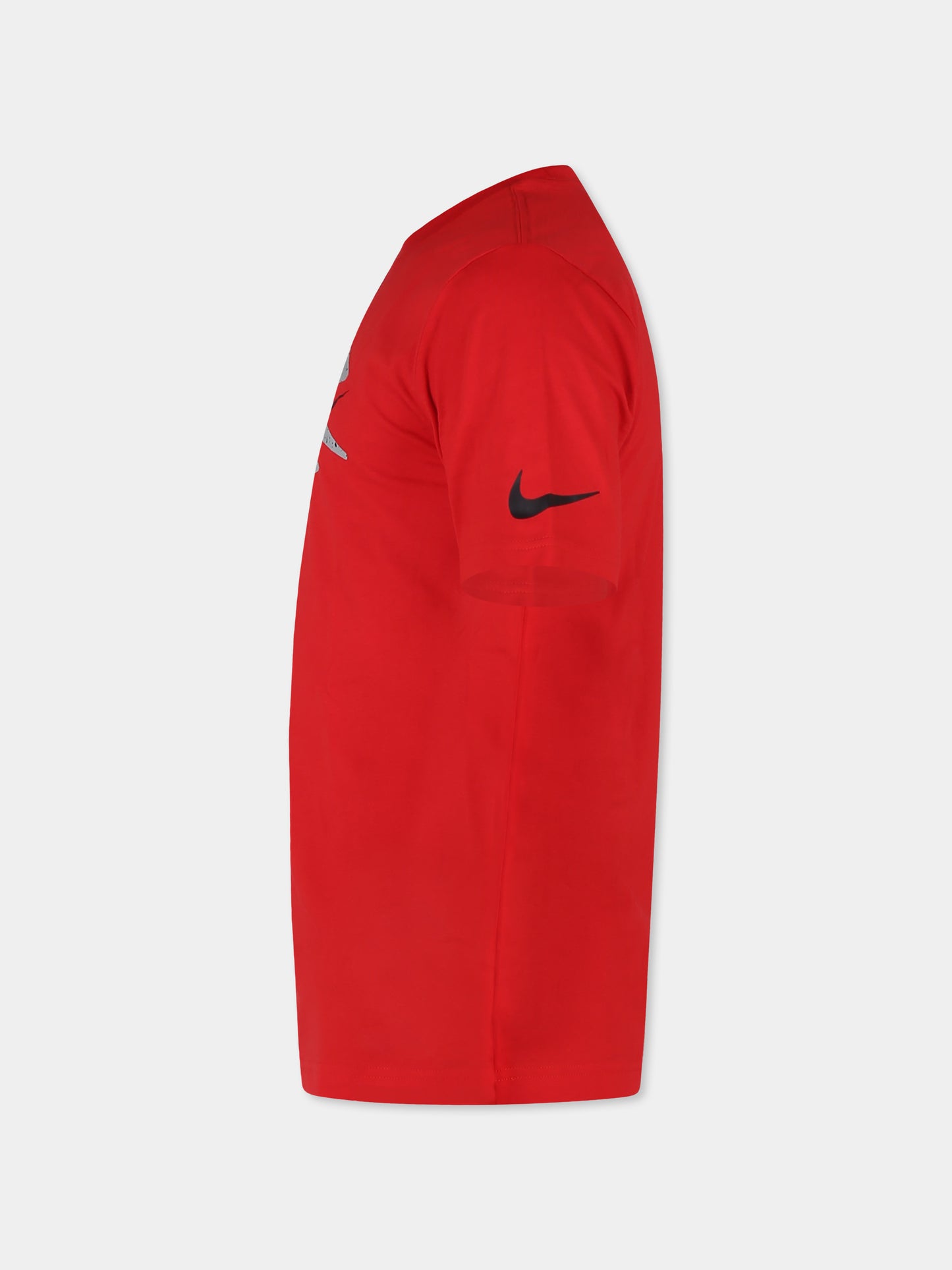 T-shirt rossa per bambino con loghi,Nike,0714 U10 UNIVERSITY RED