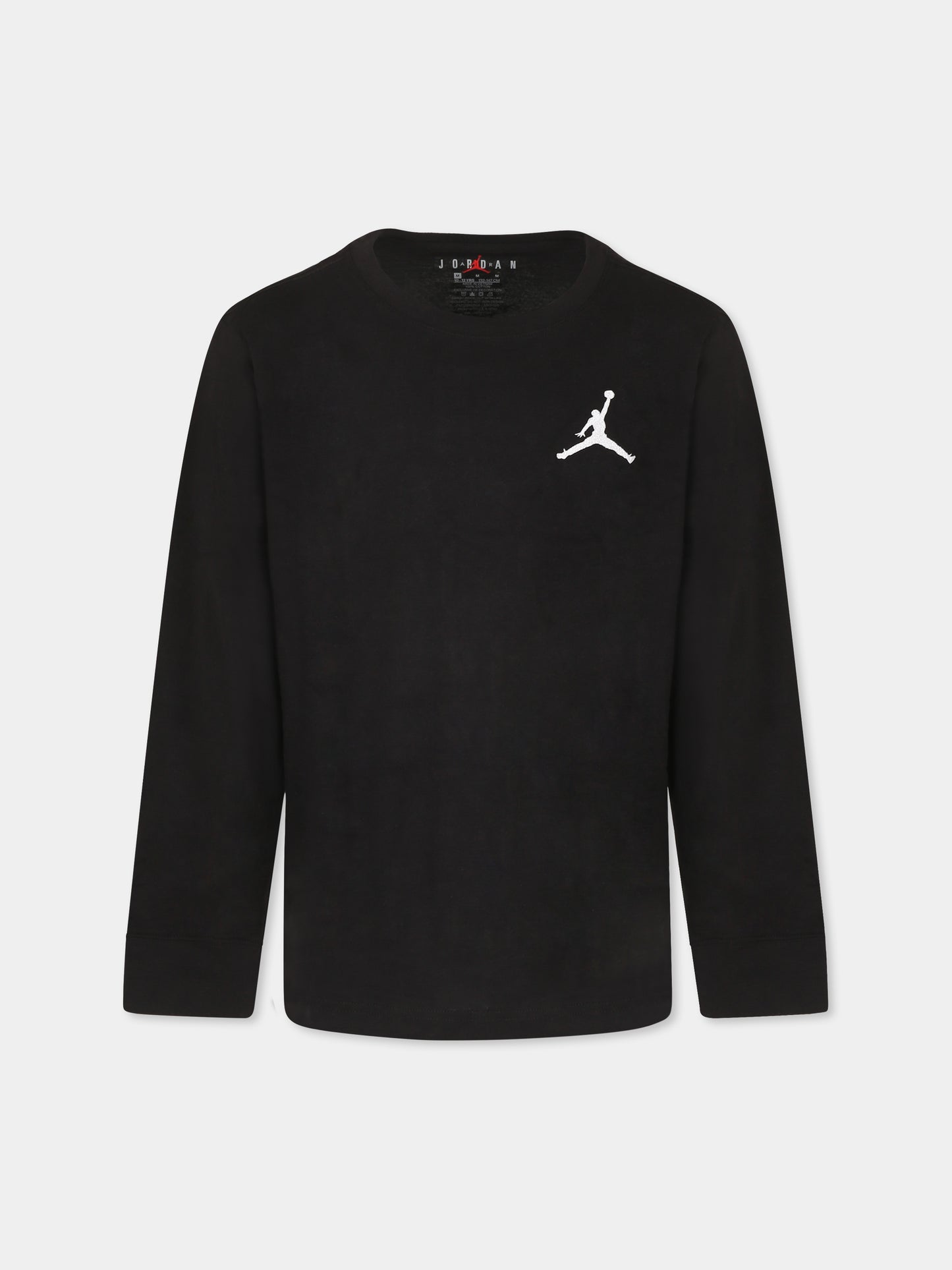 T-shirt nera per bambino con  Jumpman