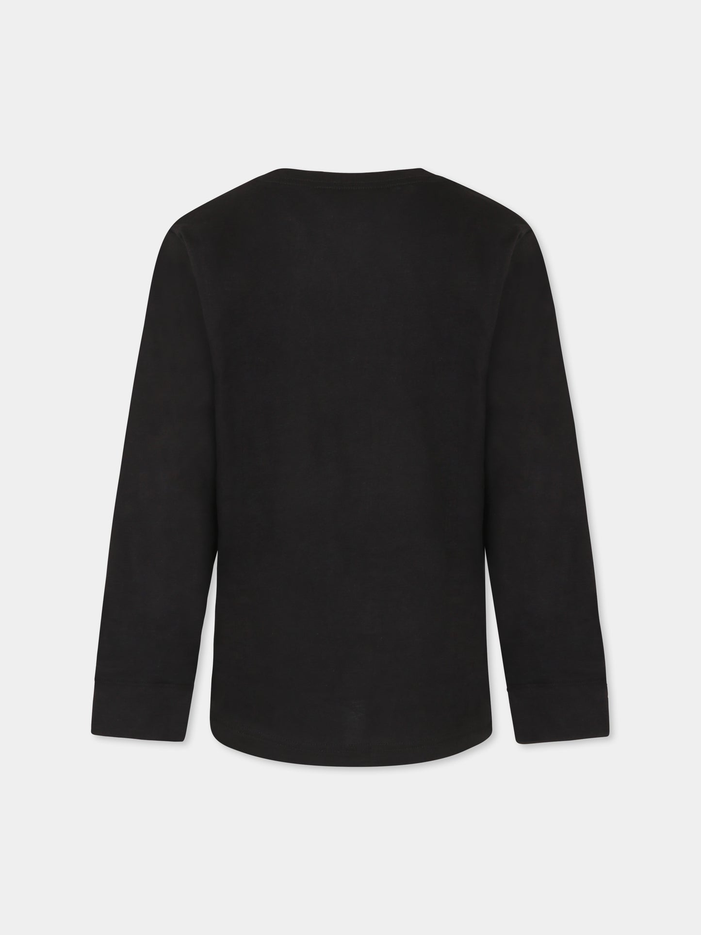 T-shirt nera per bambino con  Jumpman